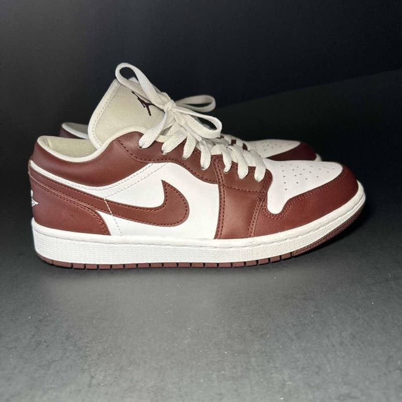 image of Air Jordan 1 Low 'bronze Eclipse' Women's Sneakers - Size 9 in Brown