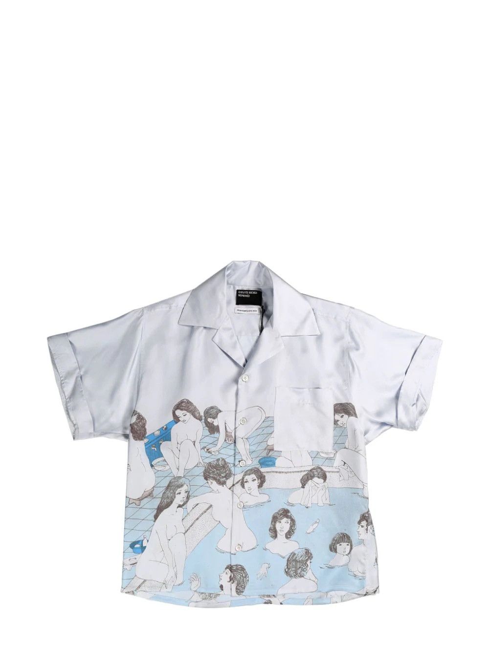 Enfants Riches Deprimes 🔥RARE🔥Bath House Silk Geisha Chemise in Light Blue Size US M / EU 48-50 / 2 - 1 Thumbnail