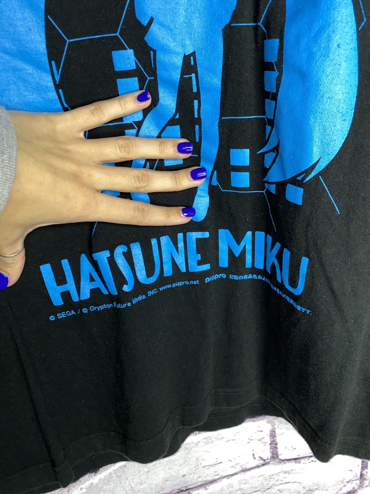 Anime Men's Vintage 00s T-Shirt Anima Hatsune Miku Sega Tee Size US M / EU 48-50 / 2 - 2 Thumbnail