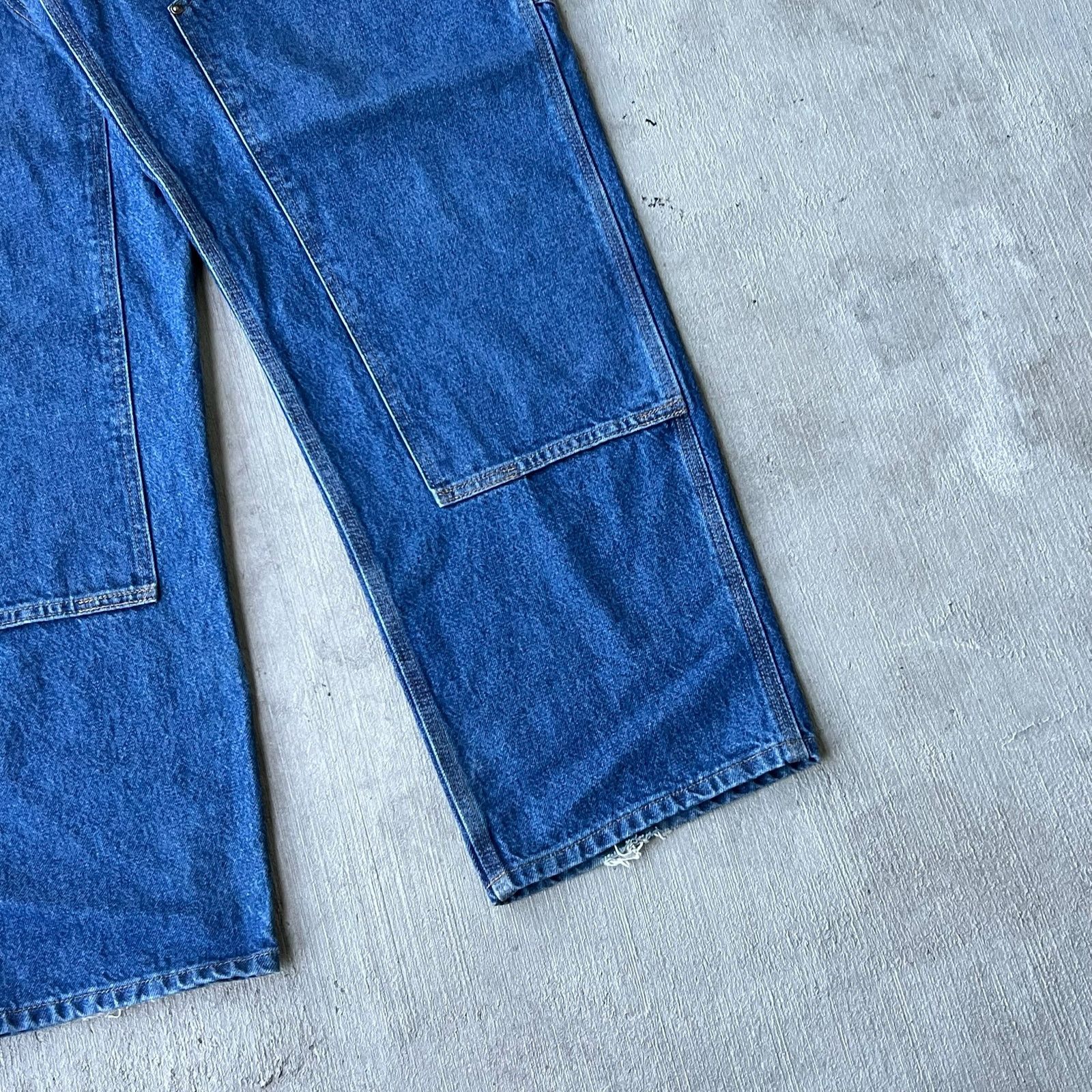 Carhartt × Vintage Carhartt denim blue jean double knee work carpenter pants Size US 35 - 3 Thumbnail