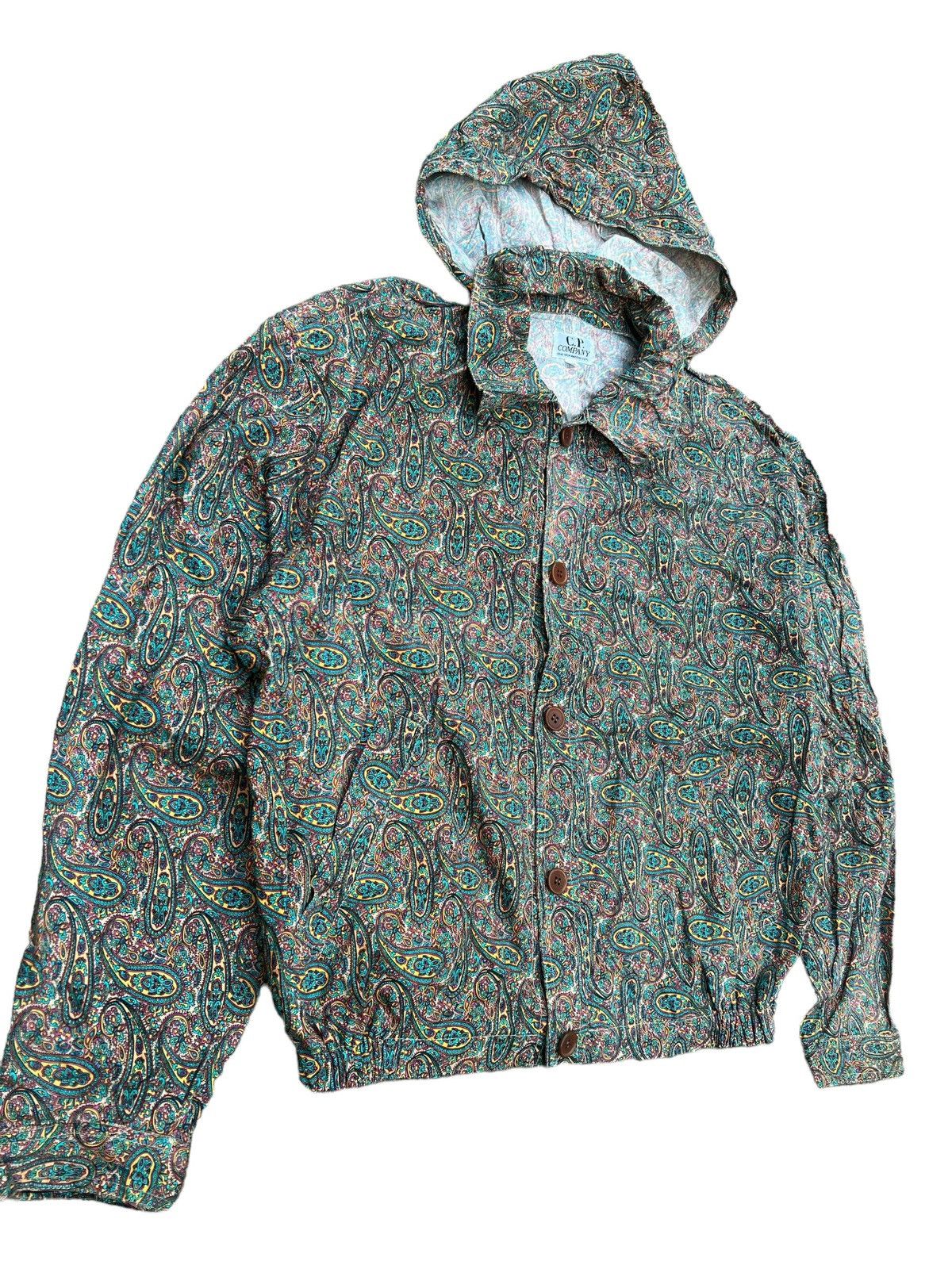 C.P. Company × Massimo Osti × Vintage Vtg🔥80’s Cp Company Persian/Paisley Printed Buttoned Jacket Size US M / EU 48-50 / 2 - 11 Thumbnail