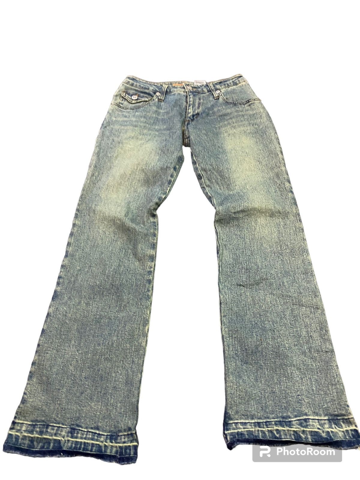 Designer Flare jeans wave list low Boot Cut Size 27" / US 4 / IT 40 - 4 Thumbnail