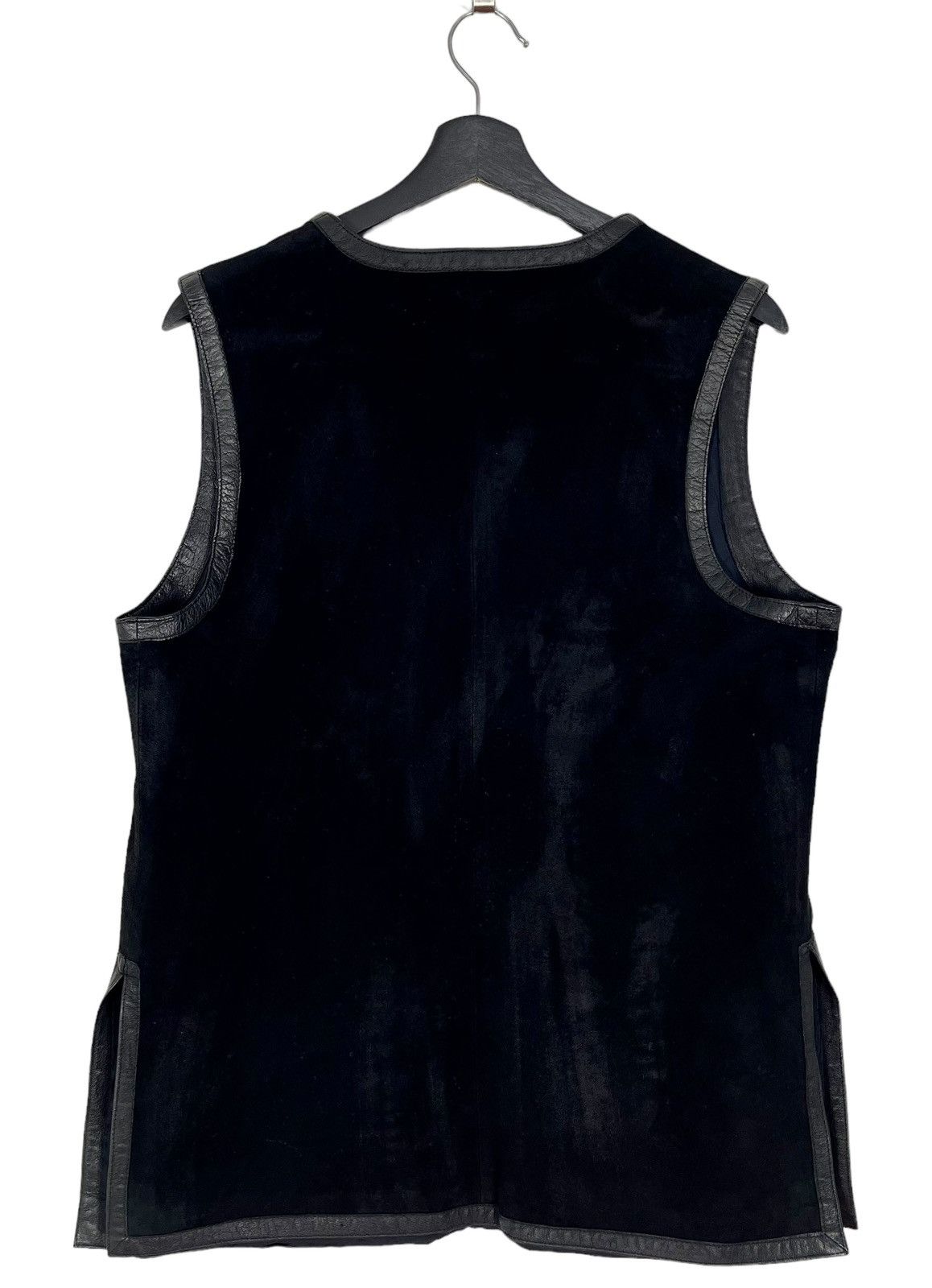 Genuine Leather Vintage Mylene Suede Leather Vest Size US L / EU 52-54 / 3 - 2 Thumbnail