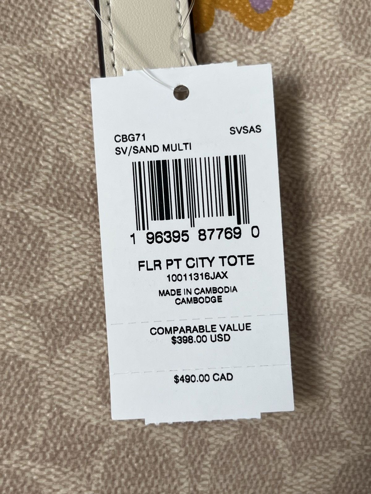 Coach Coach City Tote In Signature Floral Size ONE SIZE - 3 Thumbnail