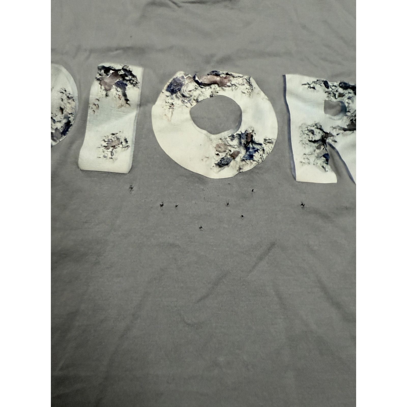 Dior Dior Daniel Arsham Tee Powder Blue (Holes) Used Small Size US S / EU 44-46 / 1 - 2 Thumbnail