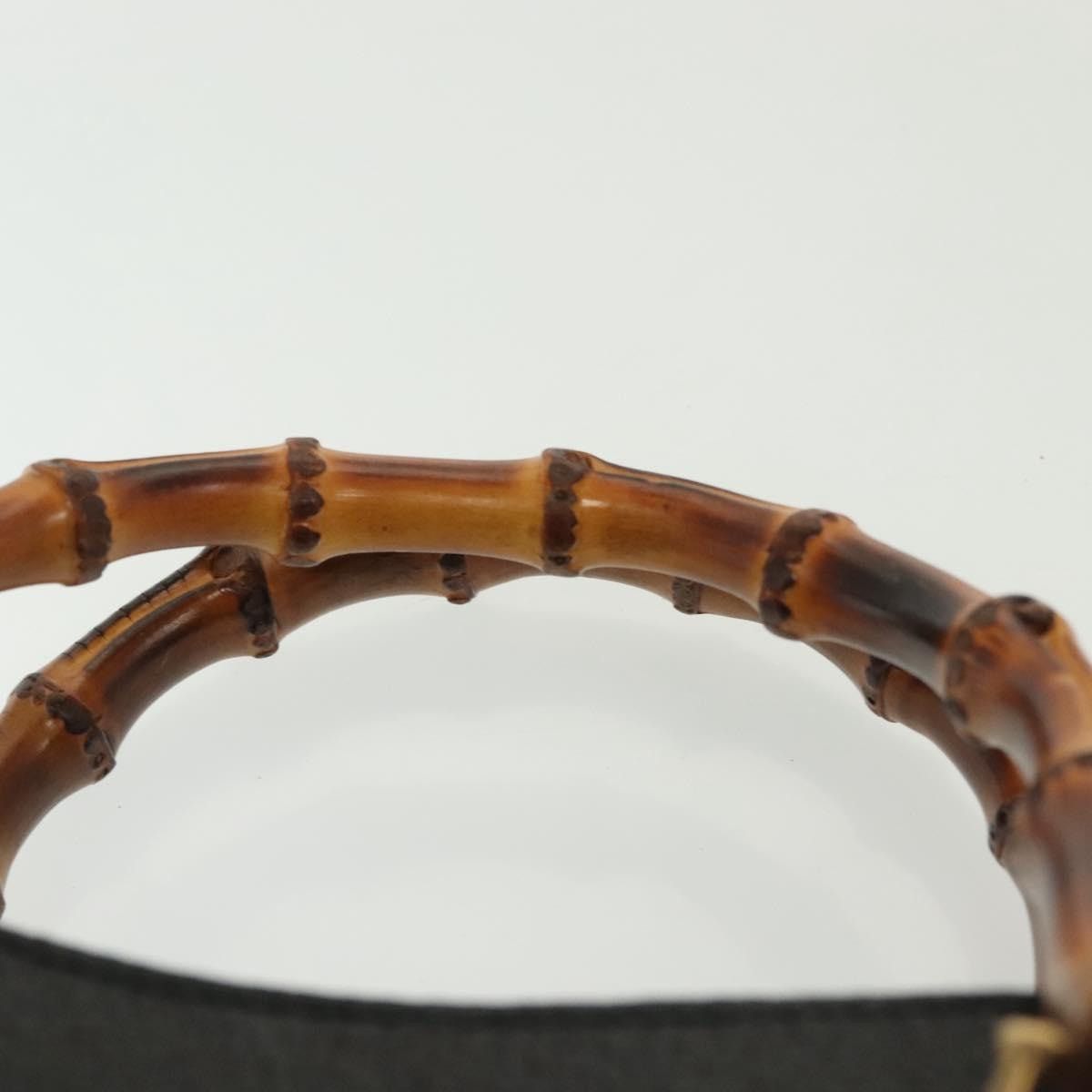 Gucci GUCCI Bamboo Hand Bag Leather Black Gold 002 2122 002 2122 Size ONE SIZE - 9 Thumbnail