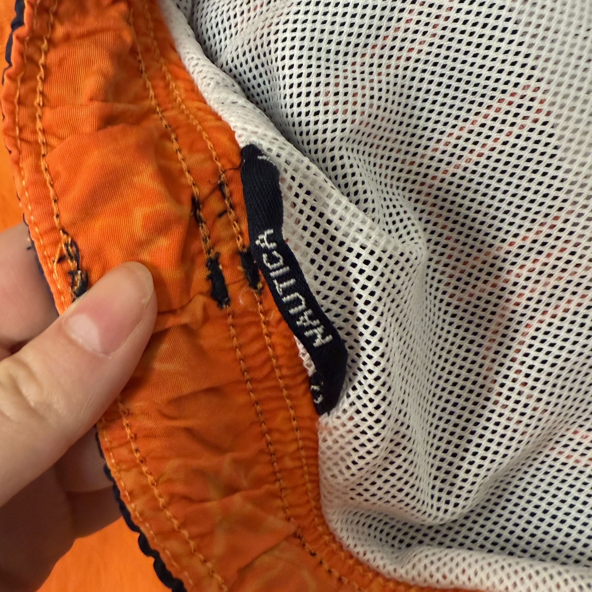 Nautica Vtg Nautica Swim Trunks Orange Blue COLOR BLOCK Shorts Size US 36 / EU 52 - 10 Thumbnail