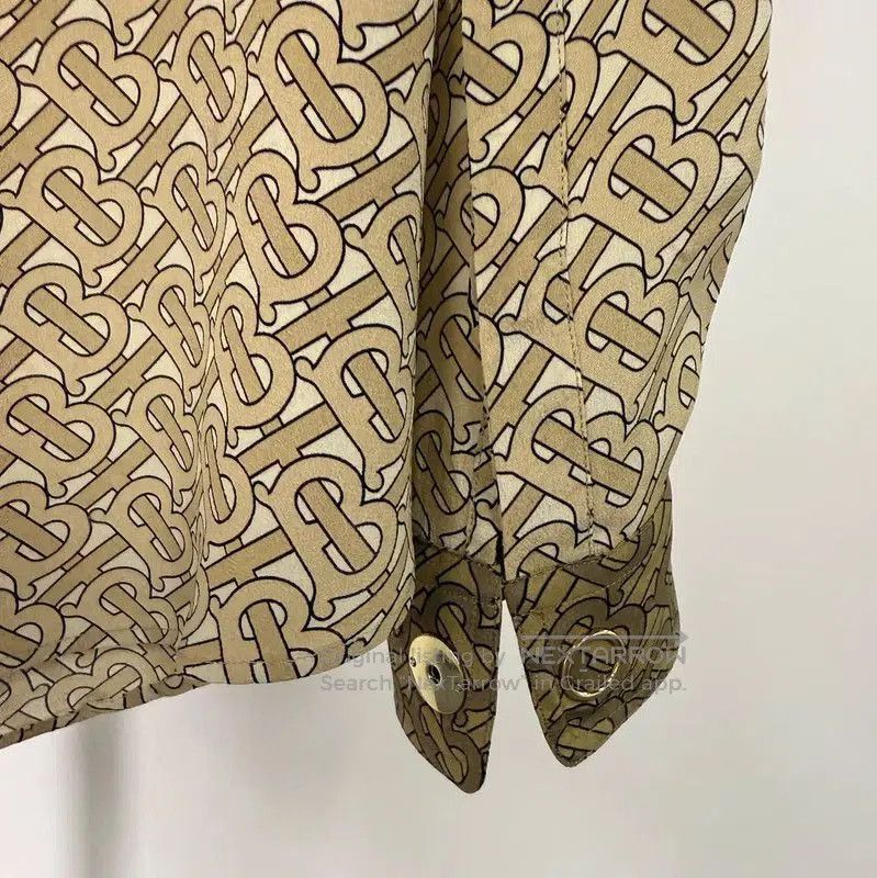 Burberry Burberry Color-Blocked Silk Women's Shirt. Size S / US 4 / IT 40 - 6 Thumbnail
