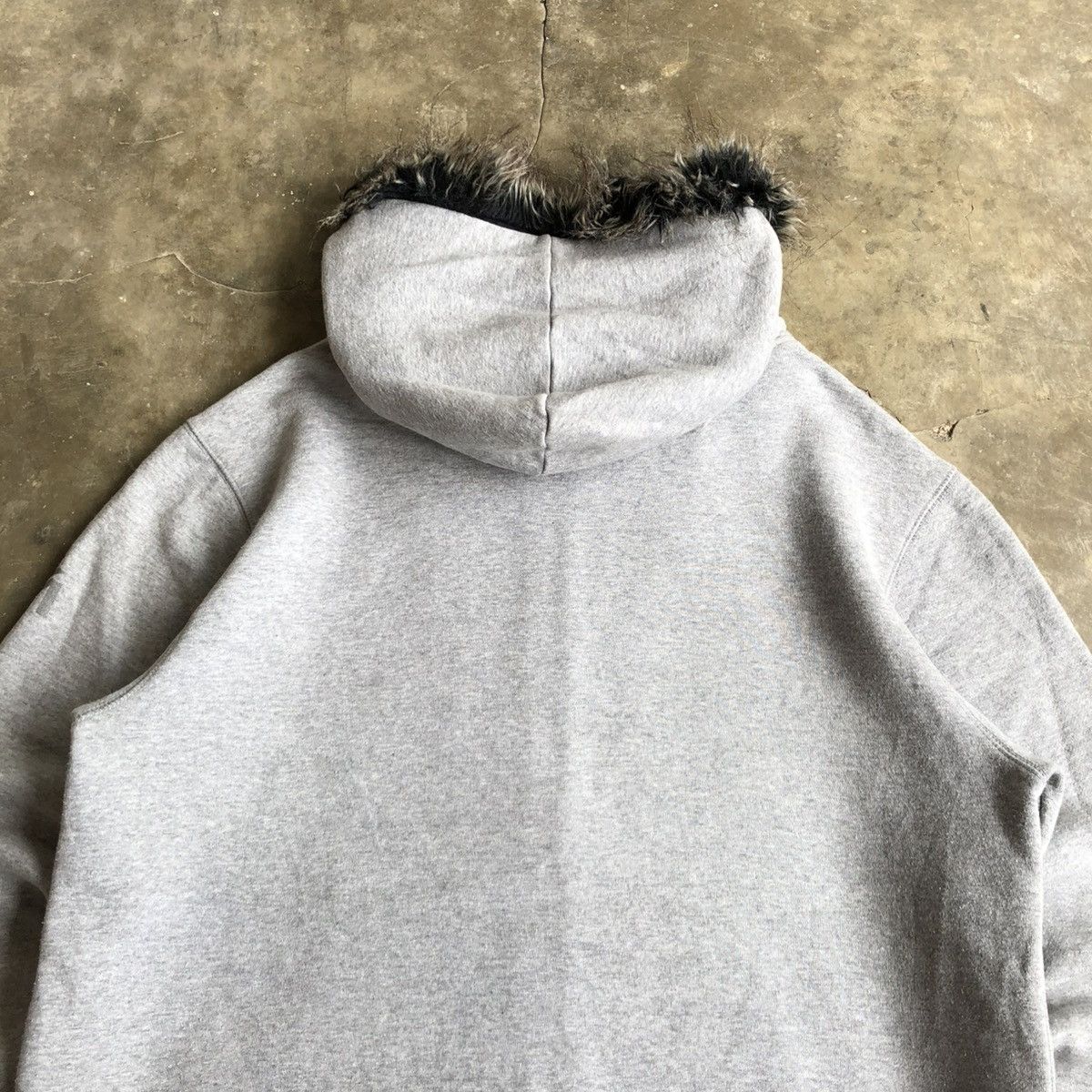 20471120 2000s My Mui Distressed Fur Ziphoodie Grey Ifsixwasnine Lgb Size US XL / EU 56 / 4 - 11 Thumbnail