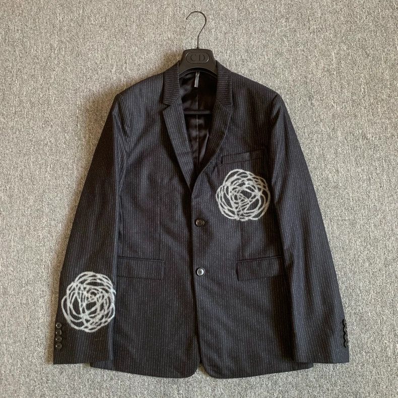 Dior Dior Homme 14FW Lily of the Valley Suit Jacket - dmc Size US M / EU 48-50 / 2 - 1 Thumbnail
