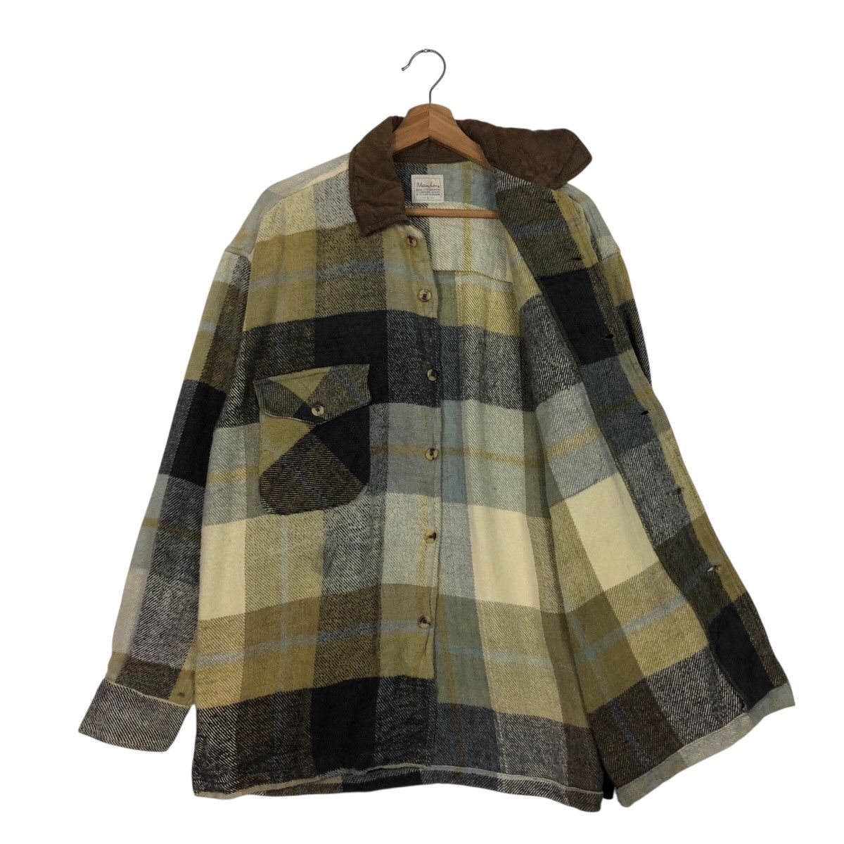 Japanese Brand 📌Vintage Wool Flannel Jacket Mandoc Tartan Issey Miyake Size US L / EU 52-54 / 3 - 11 Thumbnail