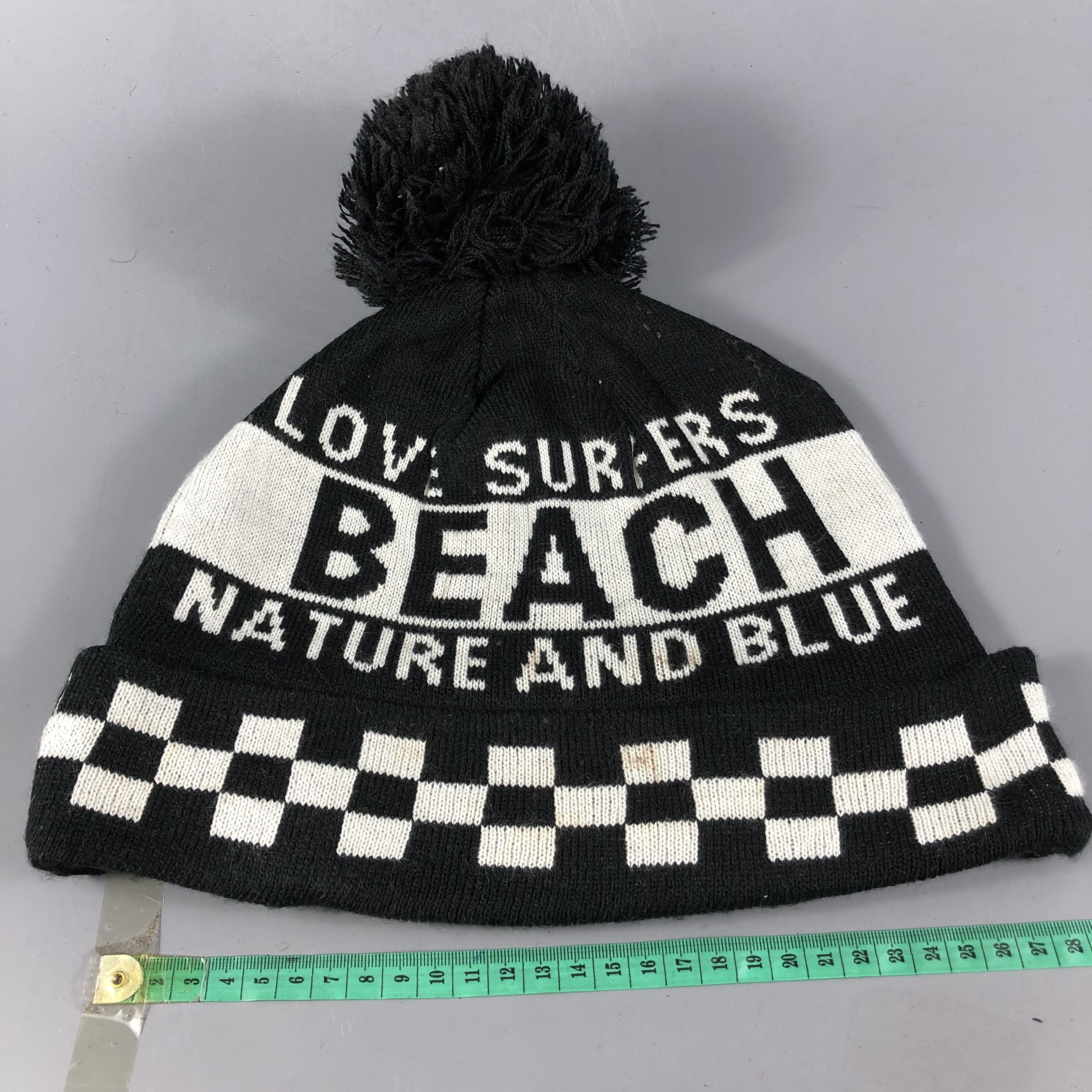 Vintage Nature And Blue Slouchy Bobble Beanie Snowcap Snow Hat B787 Size ONE SIZE - 5 Thumbnail