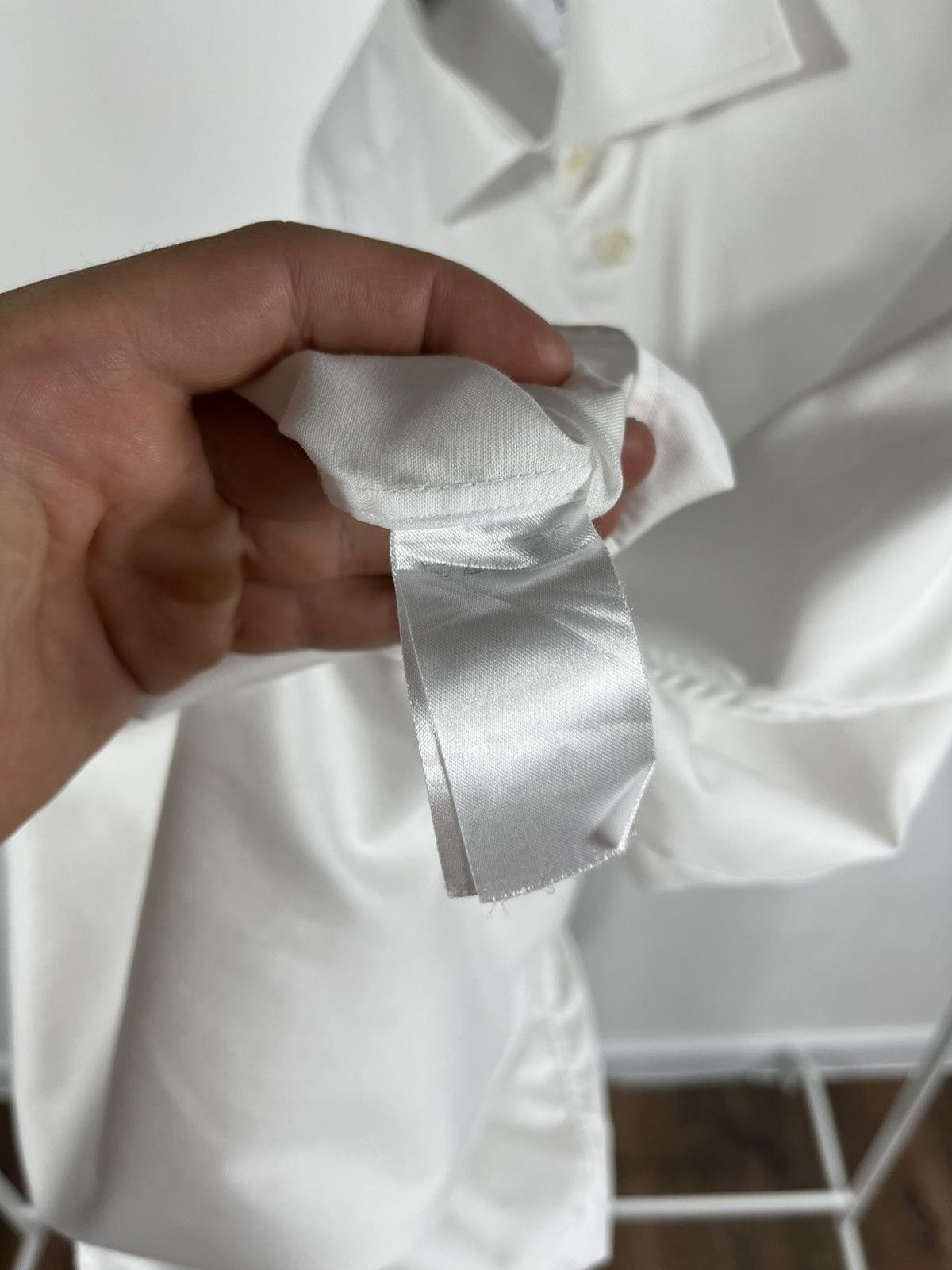Eton Eton Made to Measure White Dress Shirt Long Sleeve Estonia Size US L / EU 52-54 / 3 - 9 Thumbnail