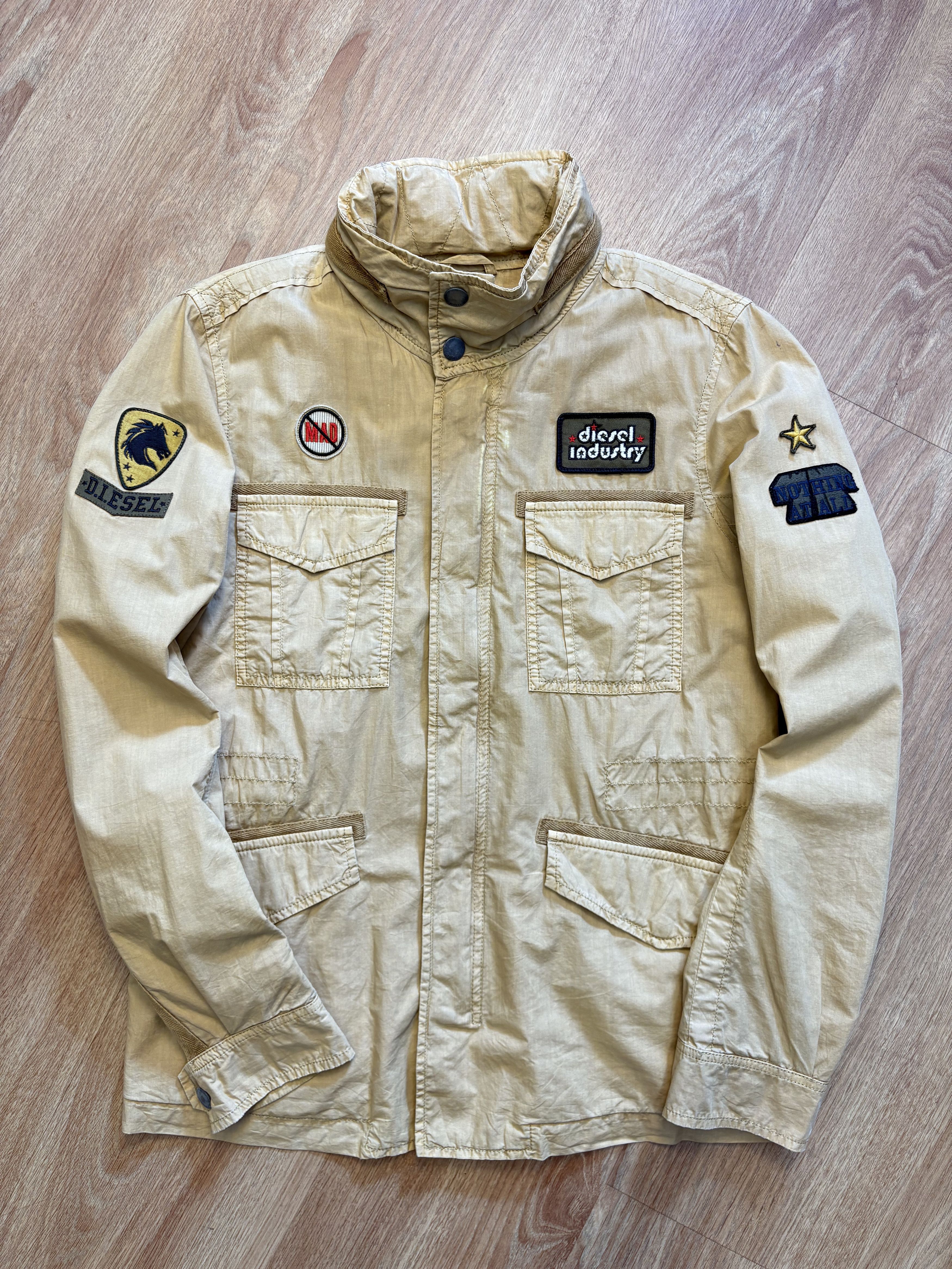 Diesel Diesel Industry 2000s Beige Work Jacket (women's S) Size S / US 4 / IT 40 - 1 Thumbnail
