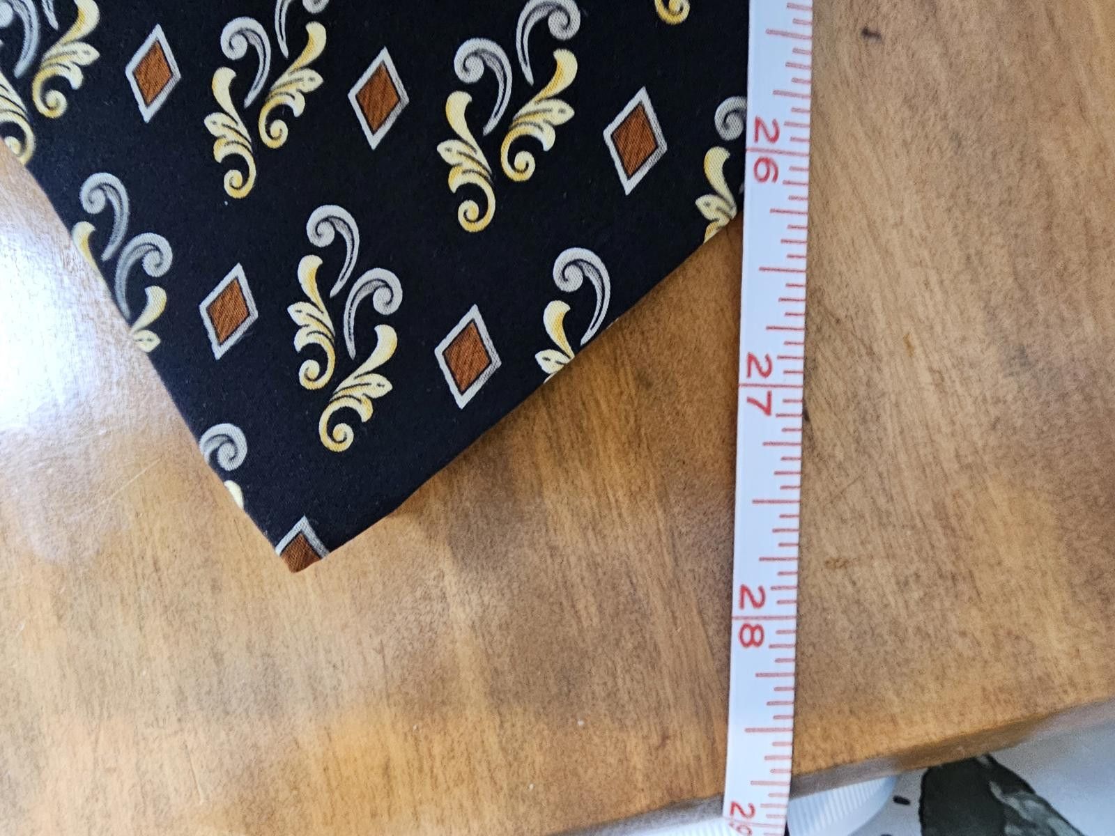 Valentino Valentino Tie Black Mens Silk Made in Italy Size ONE SIZE - 6 Thumbnail