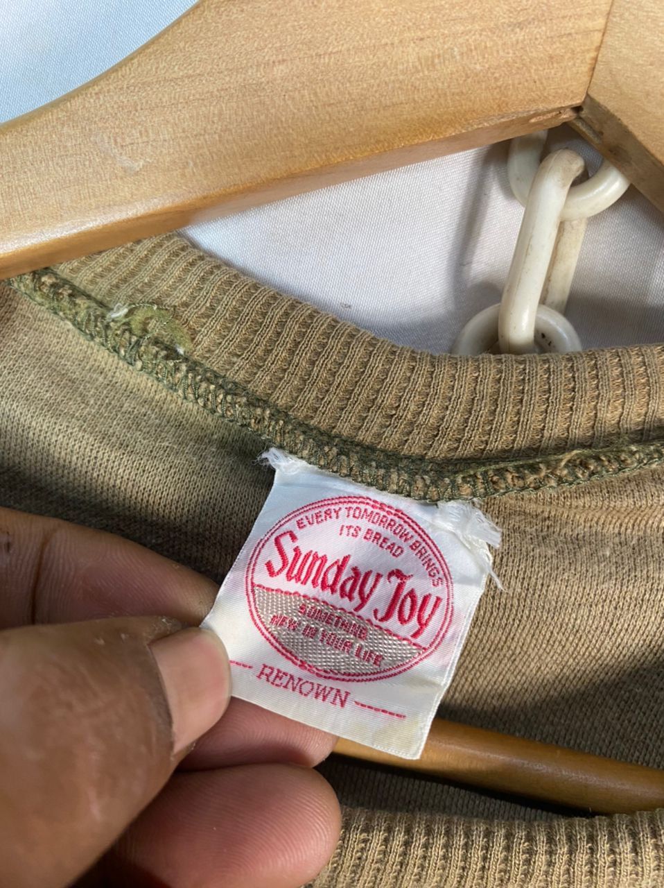 Japanese Brand × Vintage Vintage knit tshirt by sunday joy Size US M / EU 48-50 / 2 - 6 Thumbnail