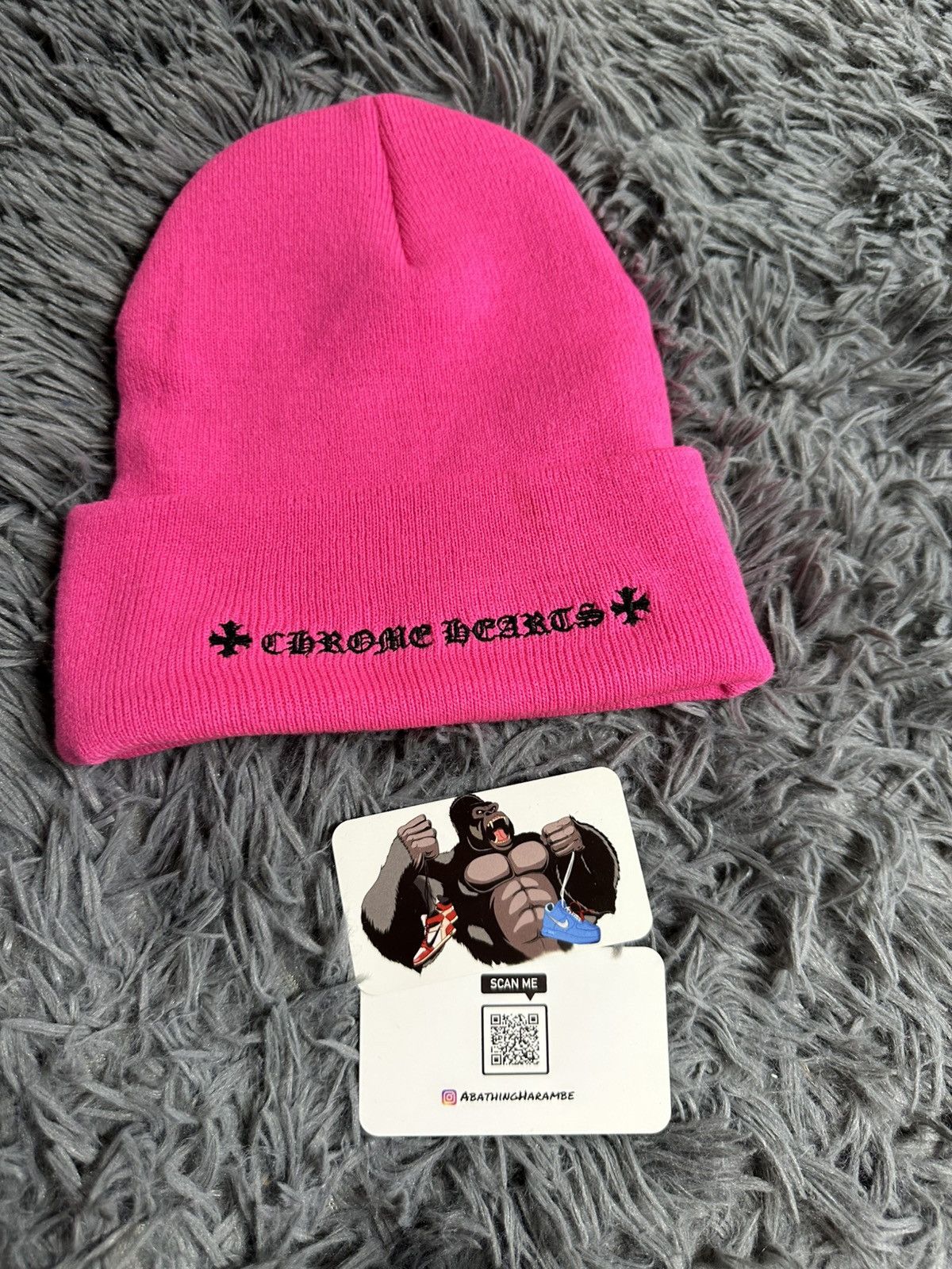 Chrome Hearts Chrome Hearts Plus Cross Beanie Black Size ONE SIZE - 3 Thumbnail