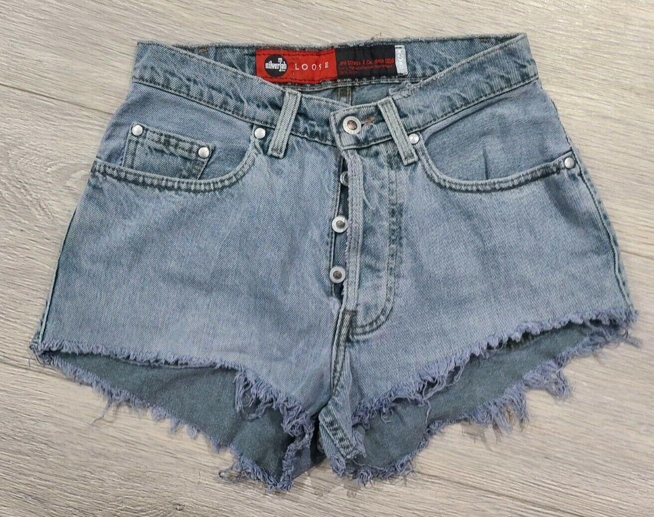 Levi's Vintage Levis Shorts Silver Tab 8 loose High Waist Festival Size 28" / US 6 / IT 42 - 1 Thumbnail