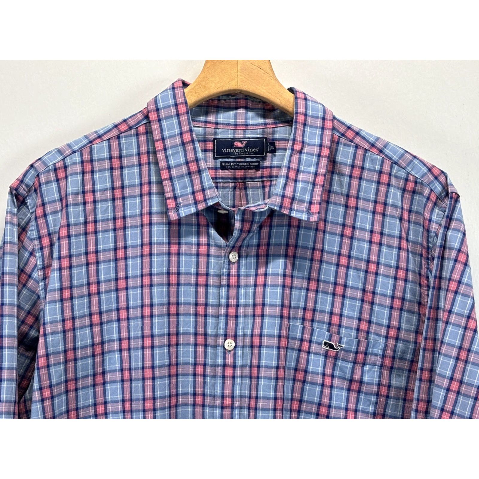 Vineyard Vines Men’s Vineyard Vines Button Down Shirt Size XXL 2XL Slim Fit Tucker Shirt Plaid Size US XXL / EU 58 / 5 - 3 Thumbnail