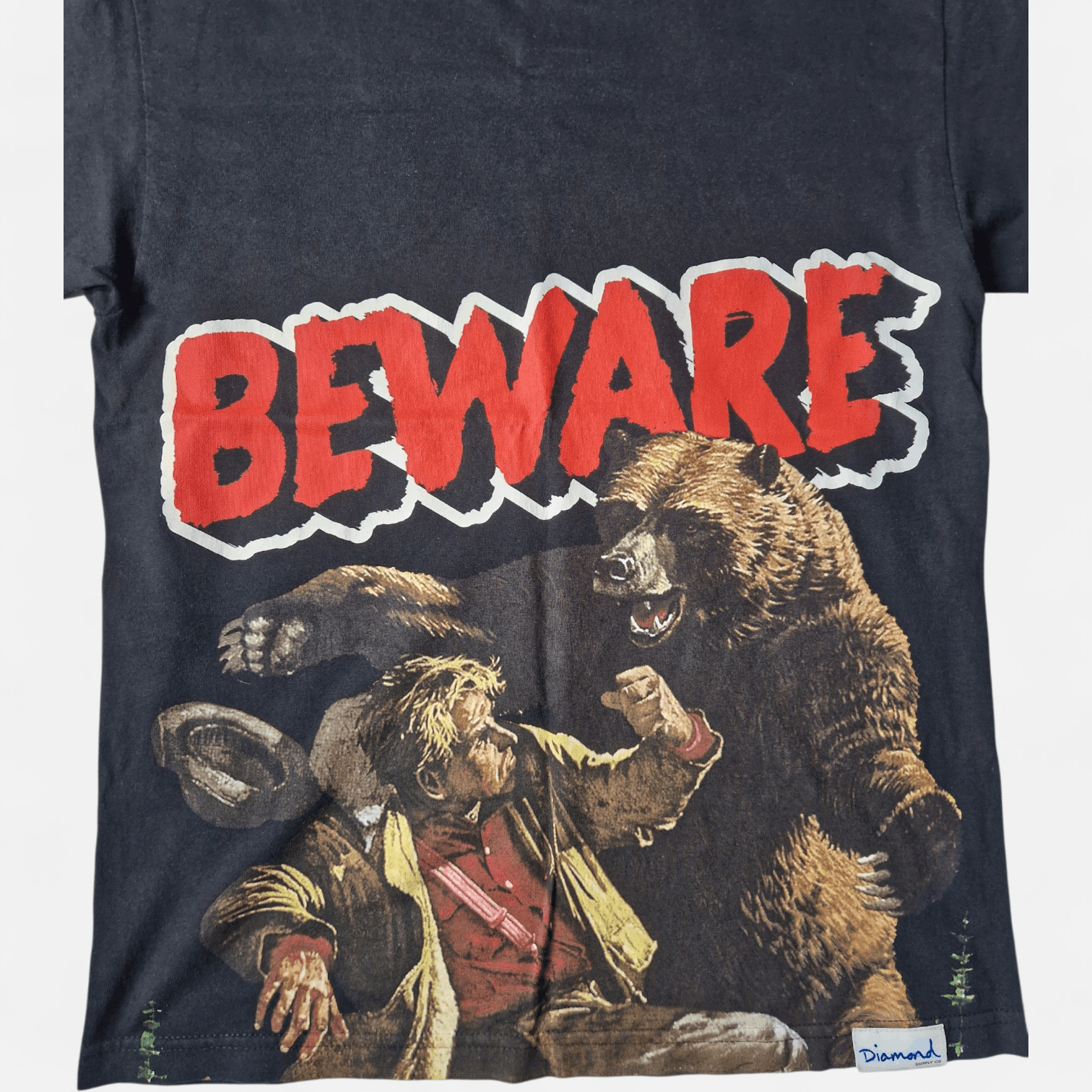 Diamond Supply Co. Diamond Supply Co x Grizzly “BEWARE” Bear T-Shirt Size M Size US M / EU 48-50 / 2 - 3 Thumbnail
