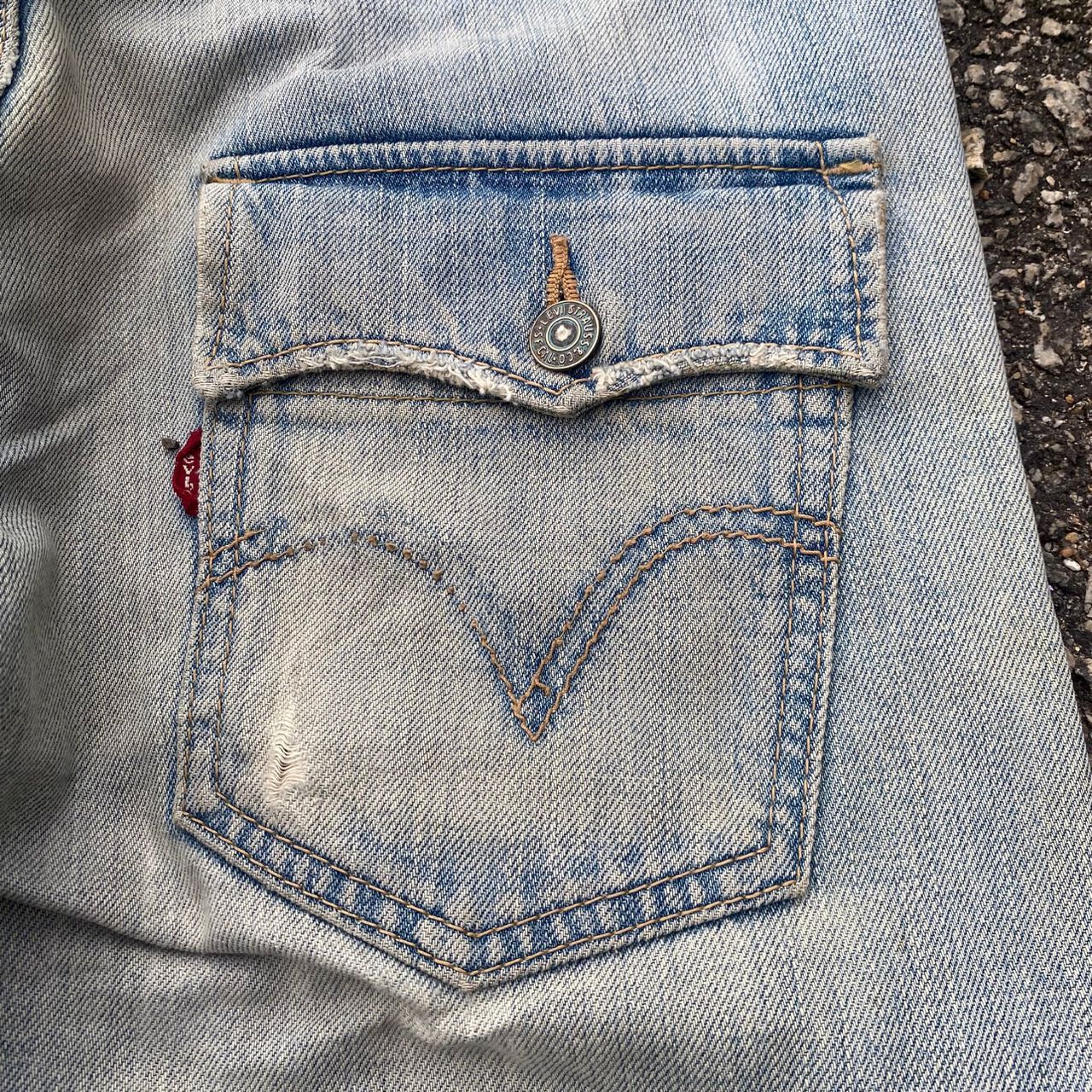Levi's Vintage 90s Levis 505 Patchwork Distressed Denim Size US 30 / EU 46 - 15 Thumbnail