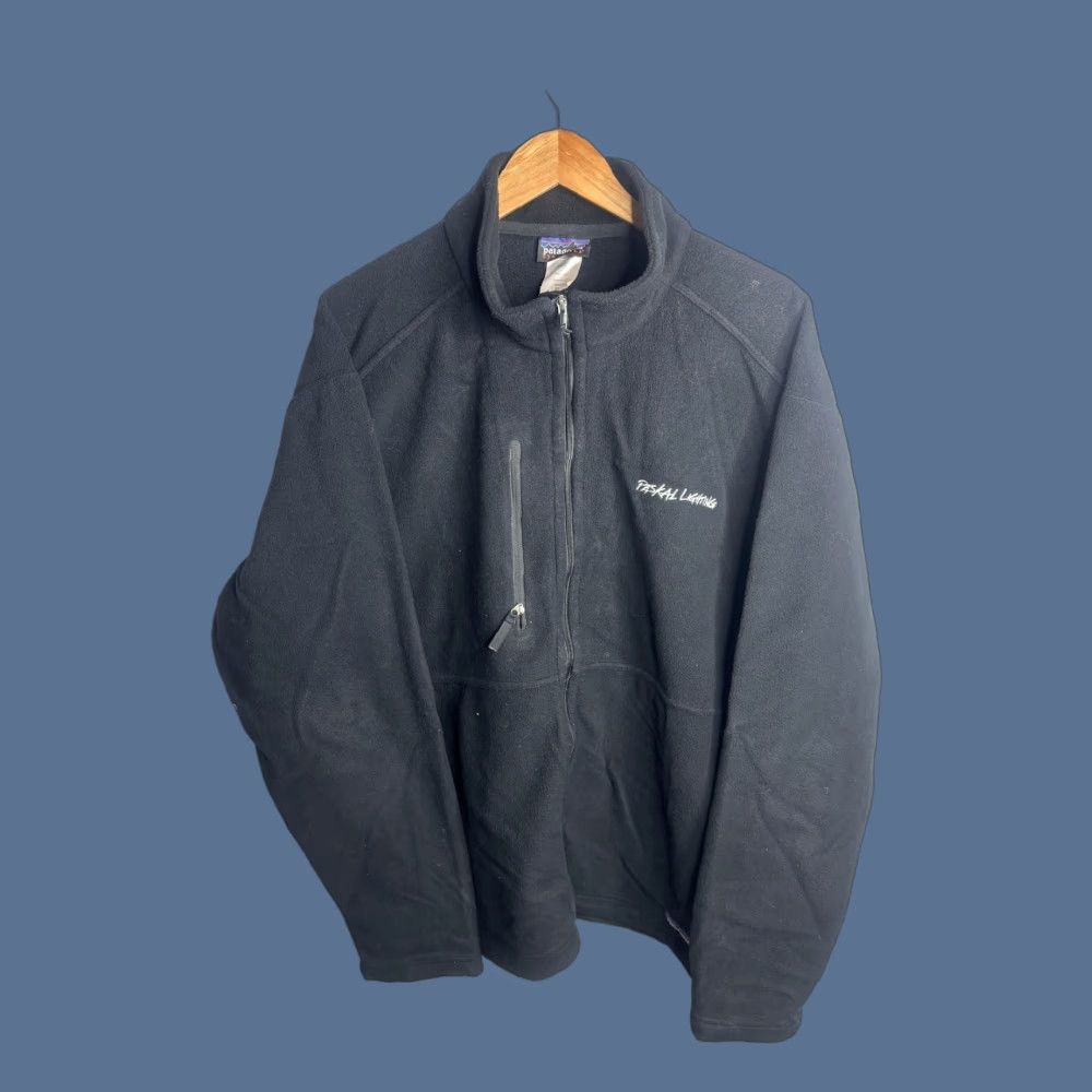 Patagonia Patagonia Synchilla Jacket Mens XL Black Full Zip Fleece Paskal Lighting Logo Size US XL / EU 56 / 4 - 1 Thumbnail
