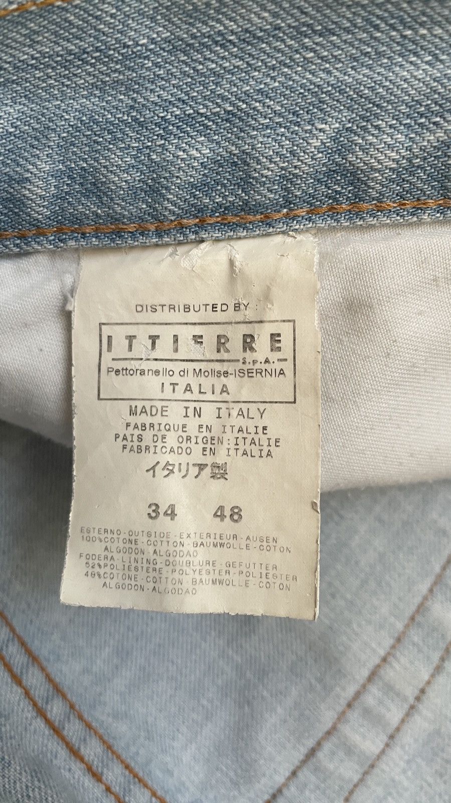 Roberto Cavalli JUST ROBERTO CAVALLI DISTRESSED VINTAGE DESIGN DENIM JEANS Size US 34 / EU 50 - 14 Thumbnail