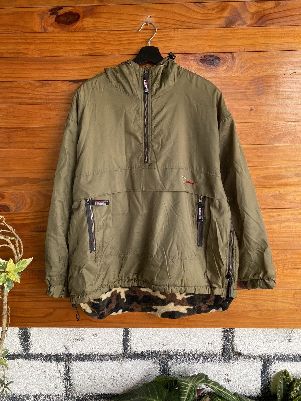 Vision Streetwear Vision Military Collection Hooded Jacket – Olive Anorak Size US L / EU 52-54 / 3 - 4 Thumbnail