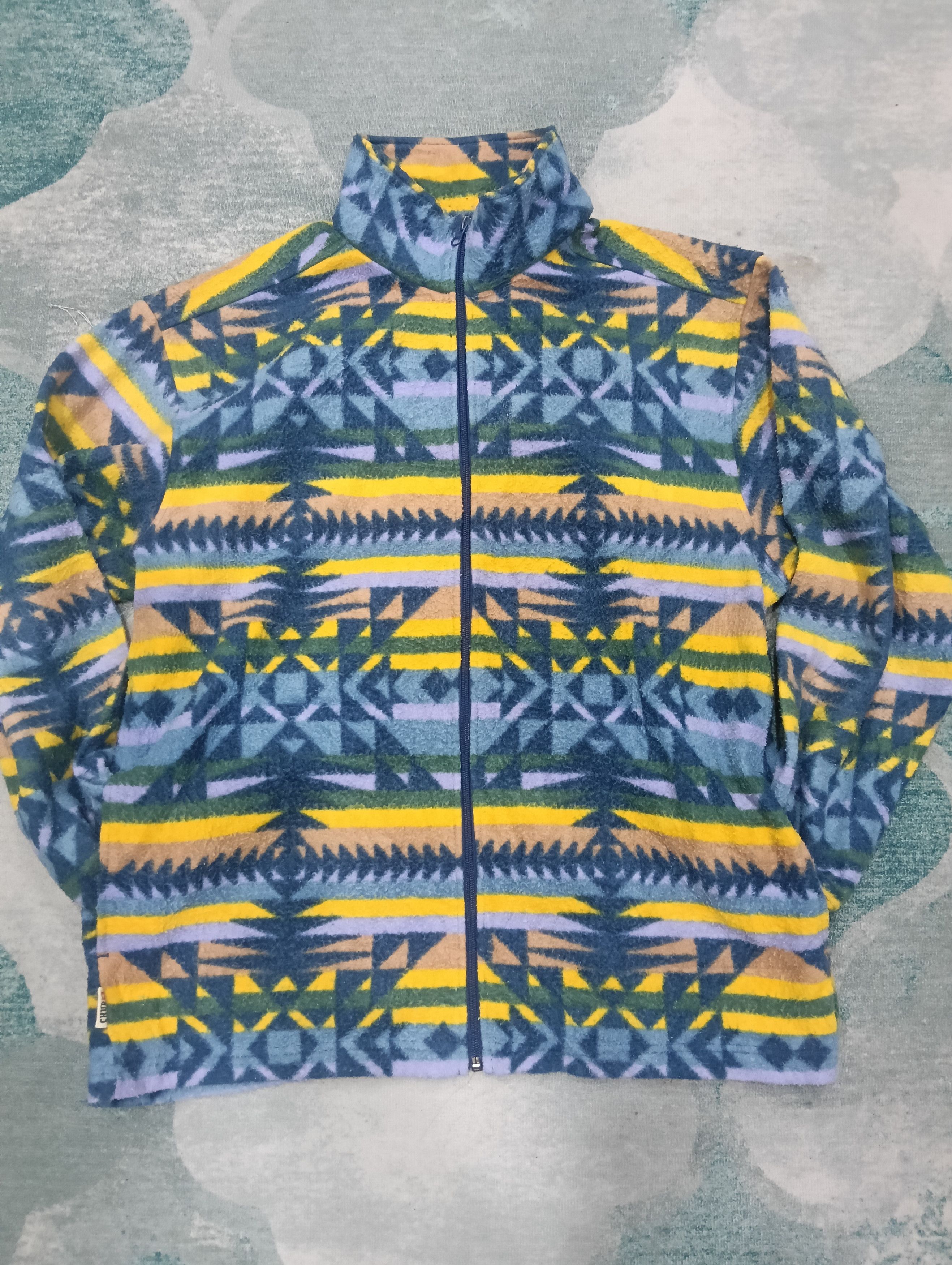 Japanese Brand × Patagonia × The North Face Vintage Chur Fleece Aztec Motive Size US L / EU 52-54 / 3 - 2 Thumbnail