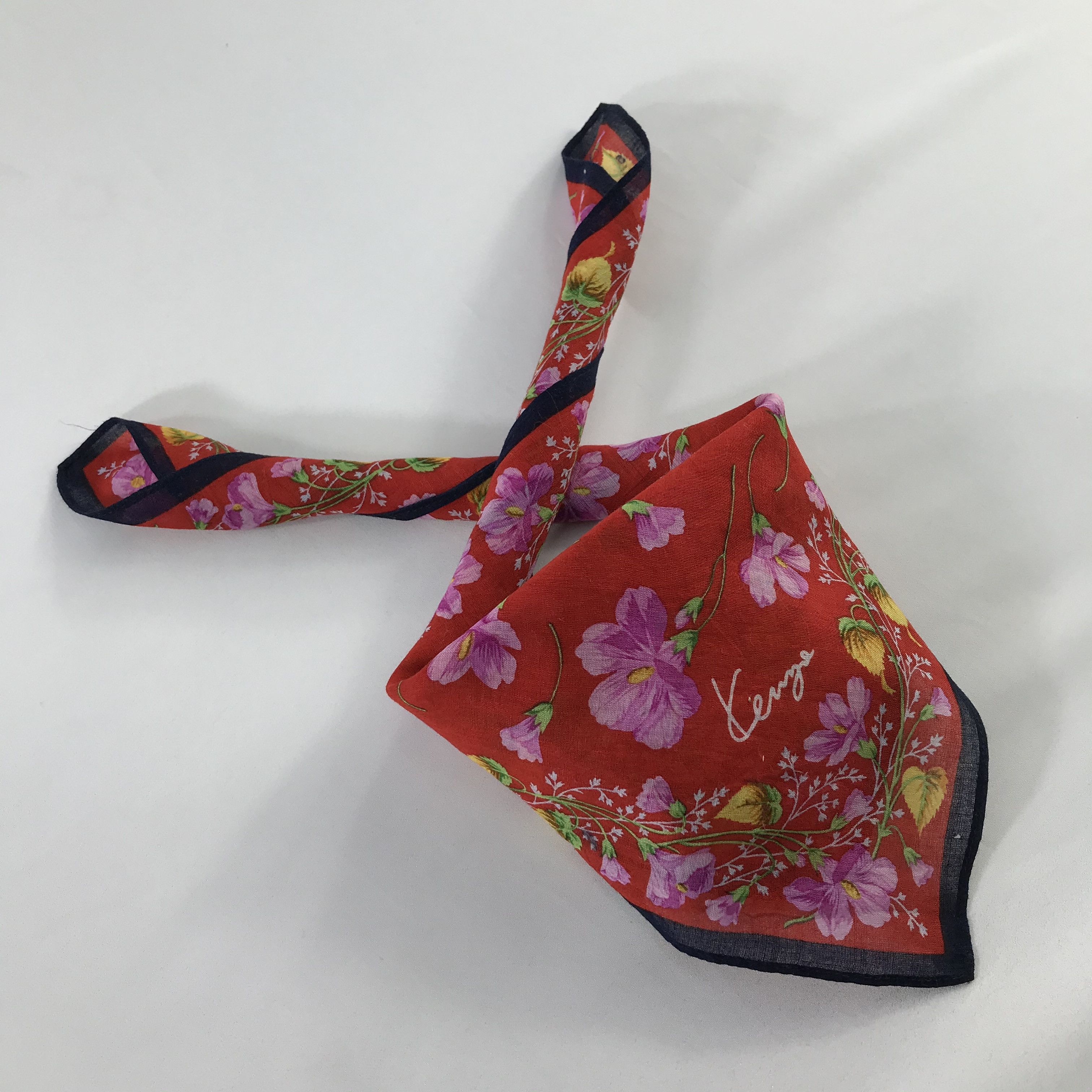 Kenzo × Vintage Kenzo Bandana / Handkerchief / Neckerchief - S647 Size ONE SIZE - 4 Thumbnail