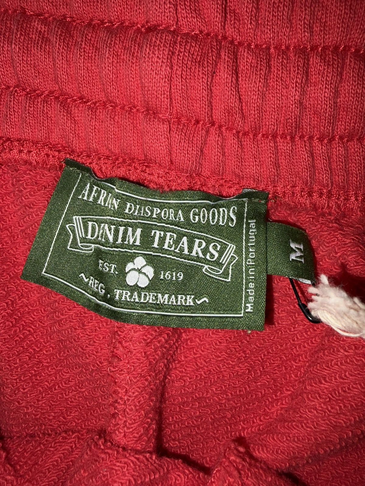 DENIM TEARS Red Denim Tears Wreath Baggy Sweatpants Size US 34 / EU 50 - 3 Thumbnail