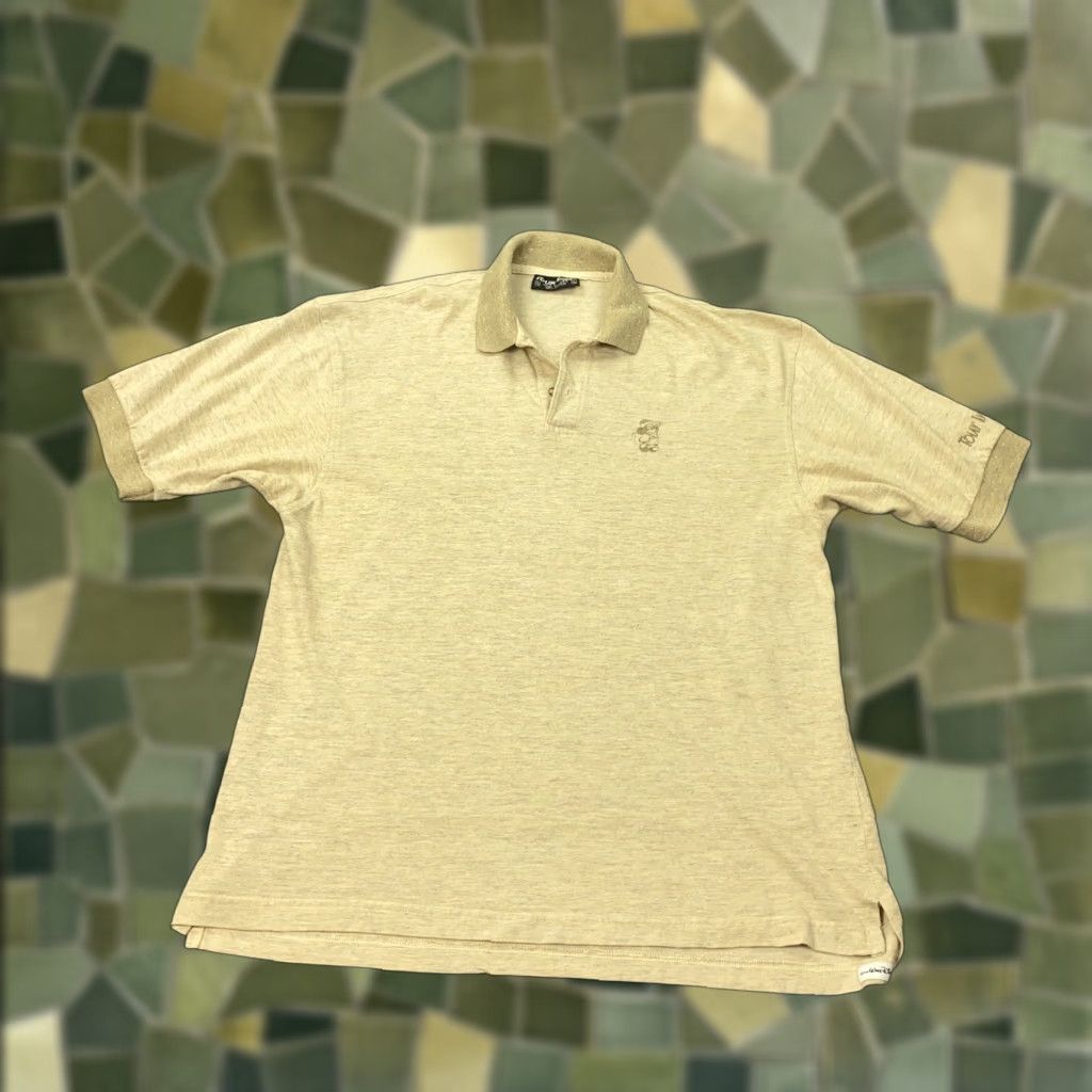 Disney VINTAGE Disney Mickey Mouse Golf Shirt Mens XL Beige Polo Tour Image USA Size US XL / EU 56 / 4 - 1 Thumbnail