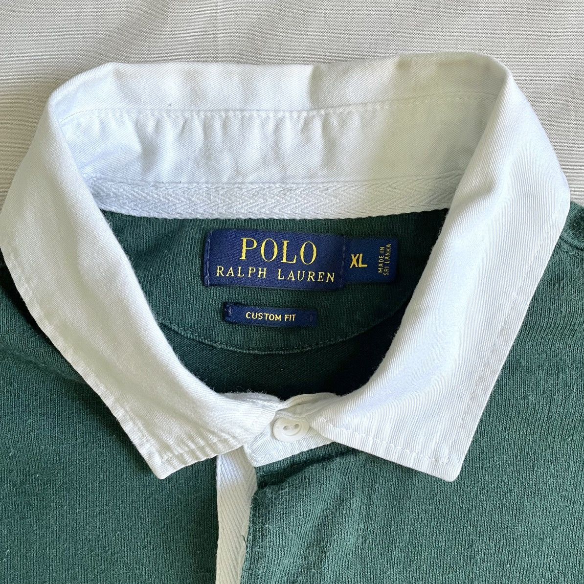 Polo Ralph Lauren Polo Ralph Lauren Rugby Shirt Green SizeXL Size US XL / EU 56 / 4 - 3 Thumbnail