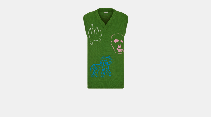 image of Dior O1Bcso1Str0324 Sweaters In Green, Men's (Size XL)