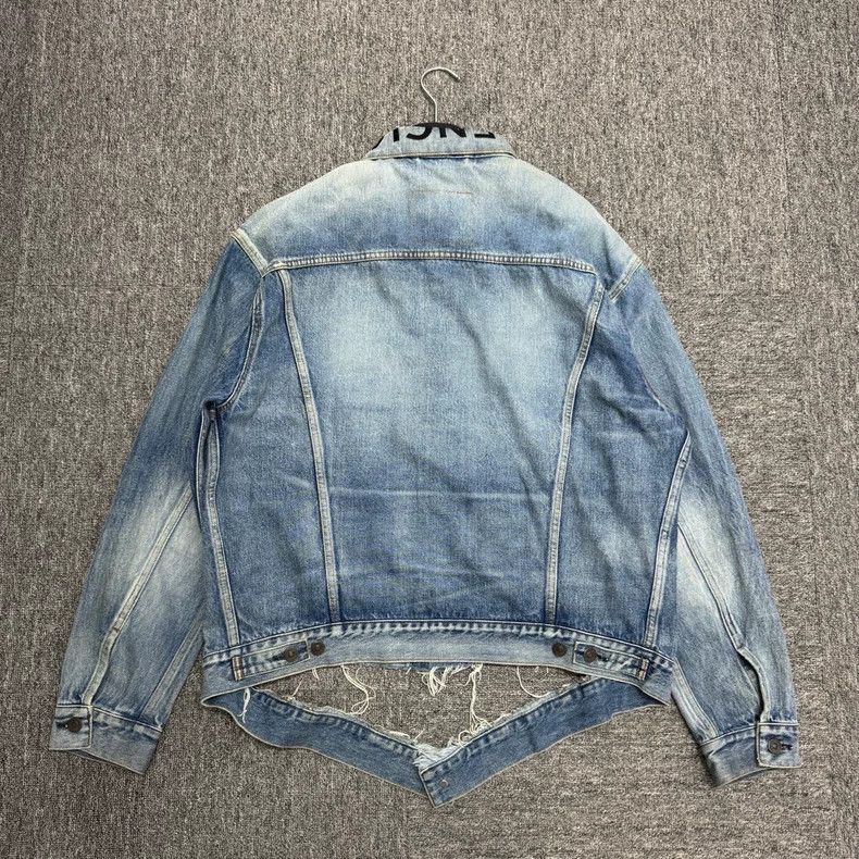 Balenciaga Balenciaga Embroidered Collar Denim Jacket Size US M / EU 48-50 / 2 - 2 Thumbnail