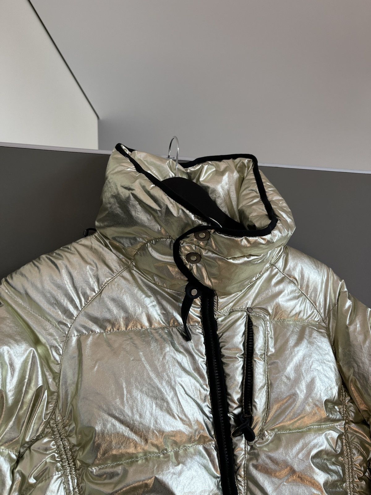 Other KRU St Moriz Gold Shinny Luxury Down Moncler Style Jacket Size L / US 10 / IT 46 - 6 Thumbnail