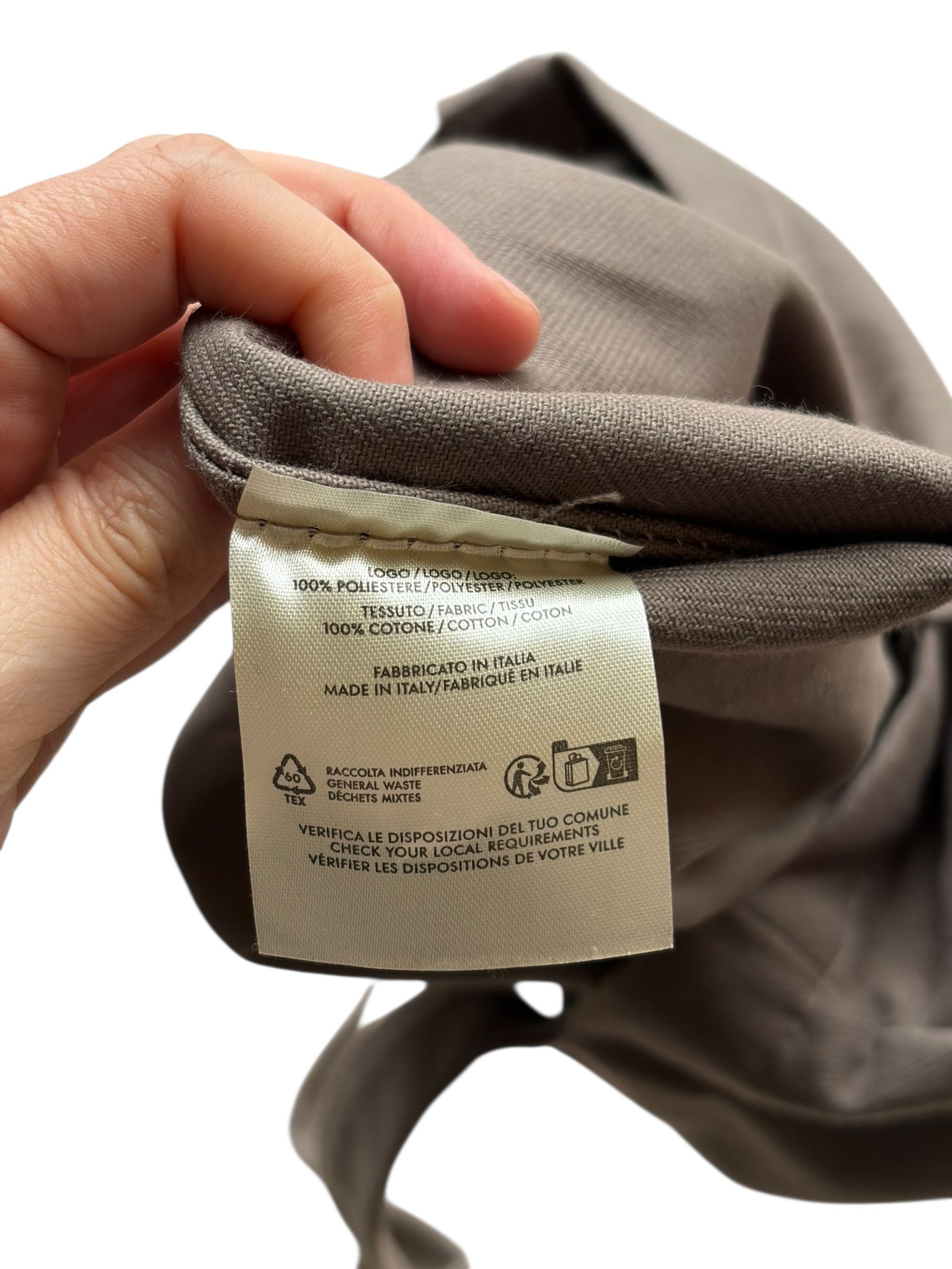 Rick Owens Rick Owens Drkshdw Brown & White Embroidered Small Tote Bag Size ONE SIZE - 4 Thumbnail
