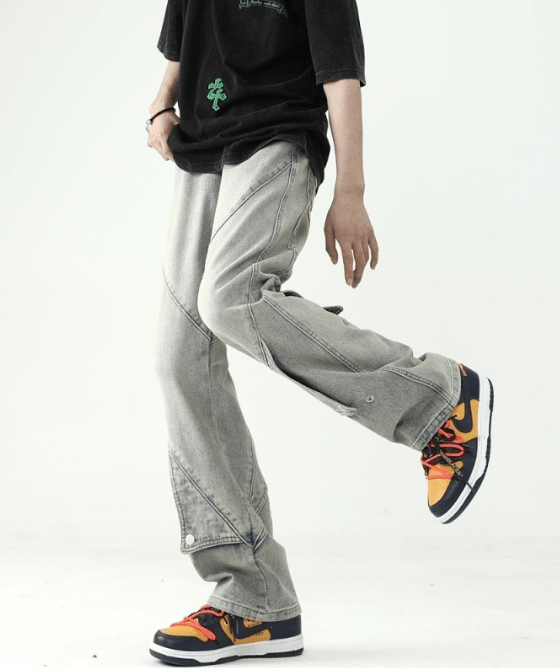 Japanese Brand American high street oversize flared loose jeans Size US 32 / EU 48 - 2 Thumbnail