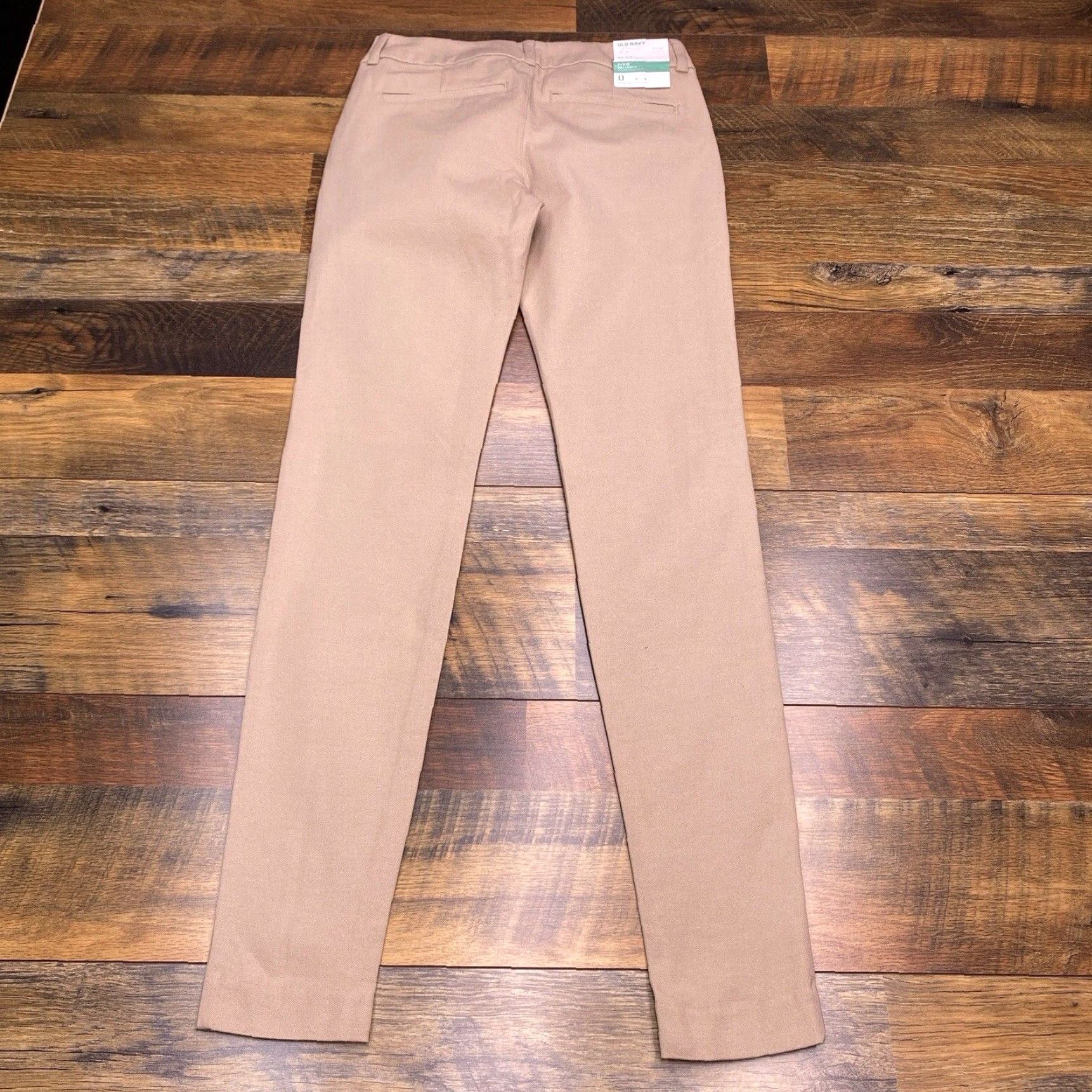 Old Navy Old Navy Pixie Pants 0 Khaki Brown Mid Rise Pull On Stretch New Size 25" / US 0 / IT 36 - 2 Thumbnail