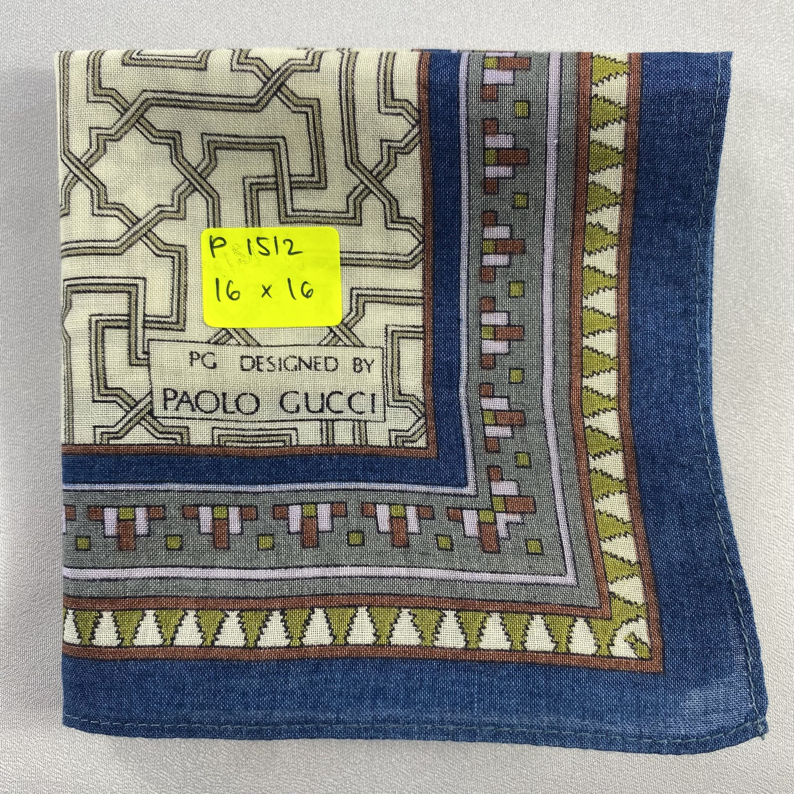 Paolo Gucci × Vintage Paolo Gucci Handkerchief / Neckerchief / Bandana-P1512 Size ONE SIZE - 5 Thumbnail