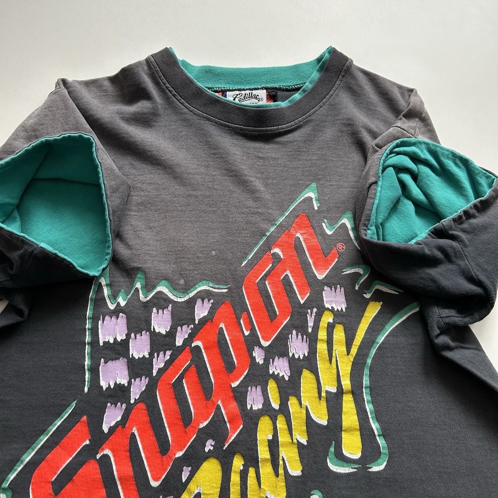 Vintage Vintage Snap On Racing T-Shirt Medium Sun Faded Black Cotton Size US M / EU 48-50 / 2 - 3 Thumbnail