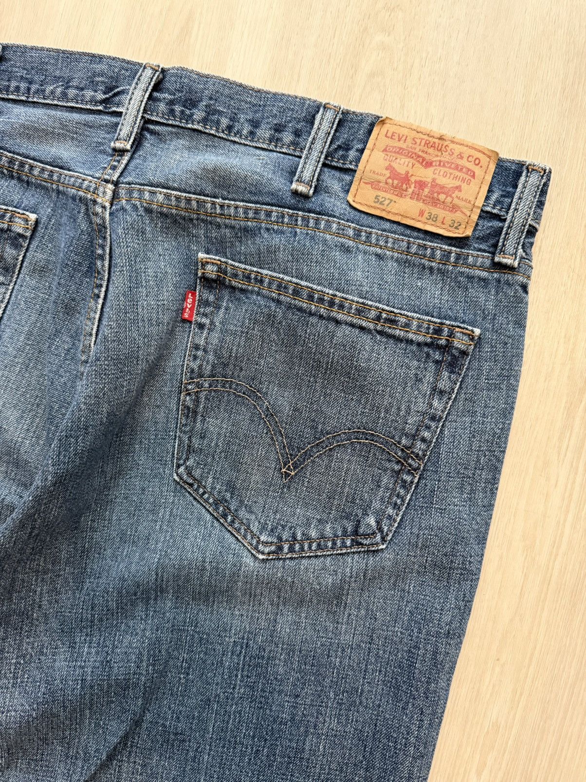 Levi's Vintage Y2K Levis 527 Sz 38x32 Cowboy Bootcut Western Denim Size US 38 / EU 54 - 3 Thumbnail