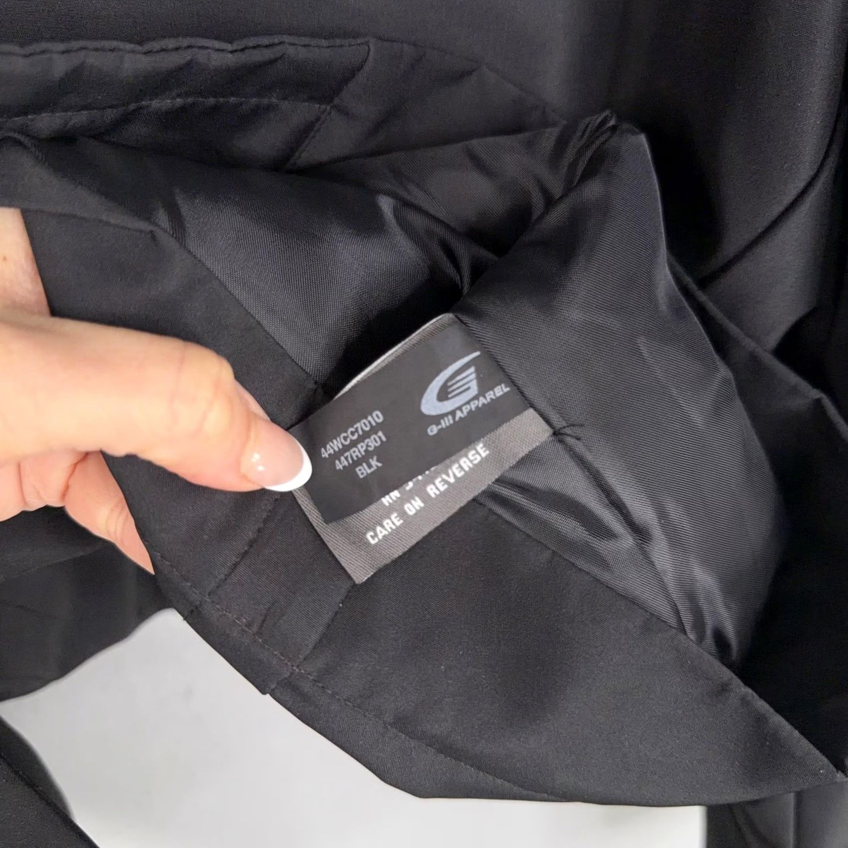 Kenneth Cole Kenneth Cole Reaction Coat Mens Large Black Pea Coat Insulated Button Front Lined Padded Polyester Size US L / EU 52-54 / 3 - 5 Thumbnail