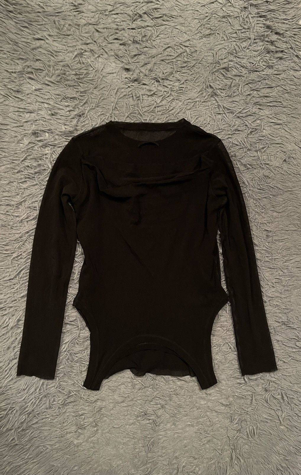 Jean Paul Gaultier JPG 90s archive mesh longsleeve top