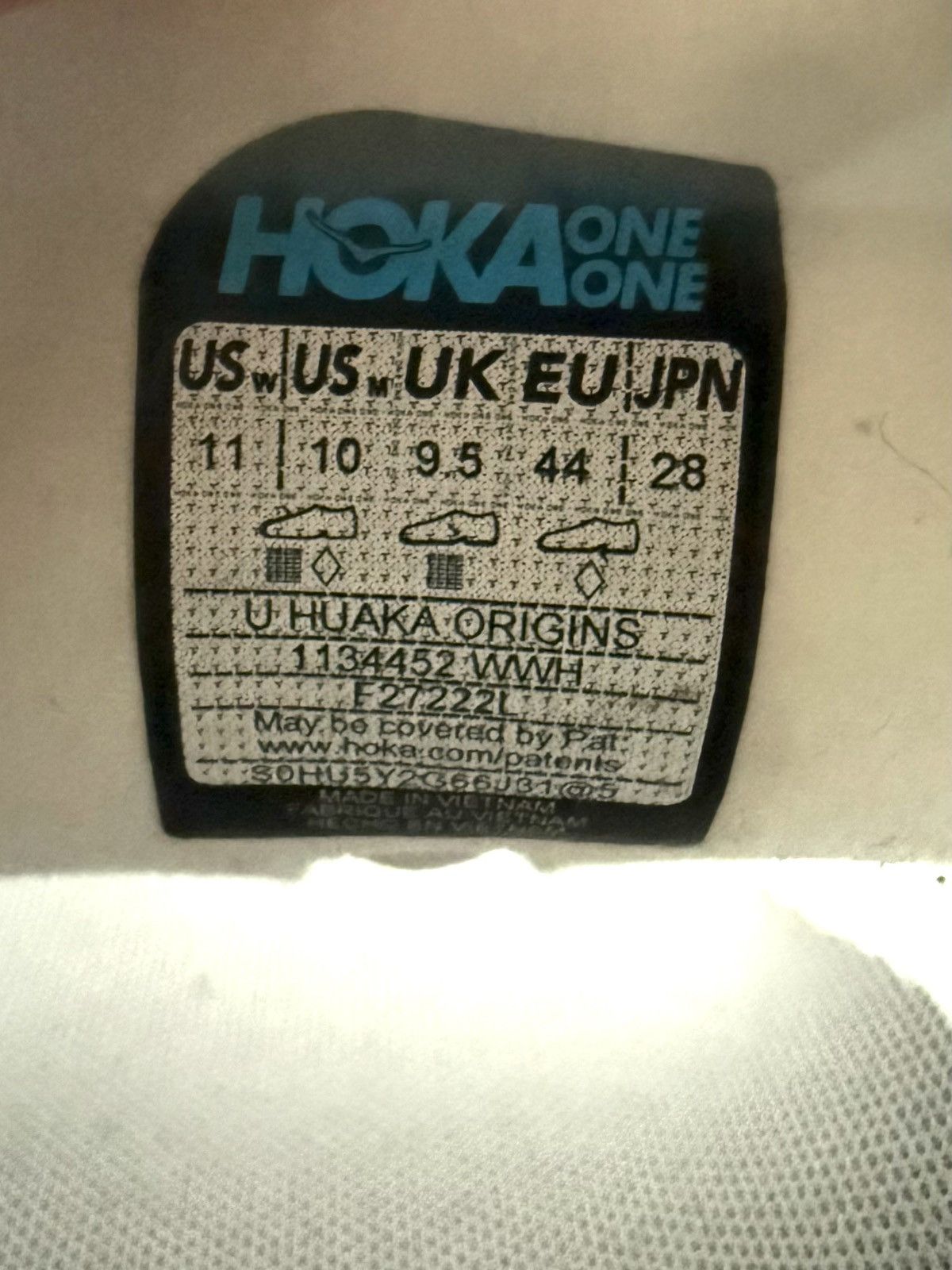 Hoka Hoka One One Huaka Origins 'White Grey' - 10us Size US 10 / EU 43 - 8 Thumbnail