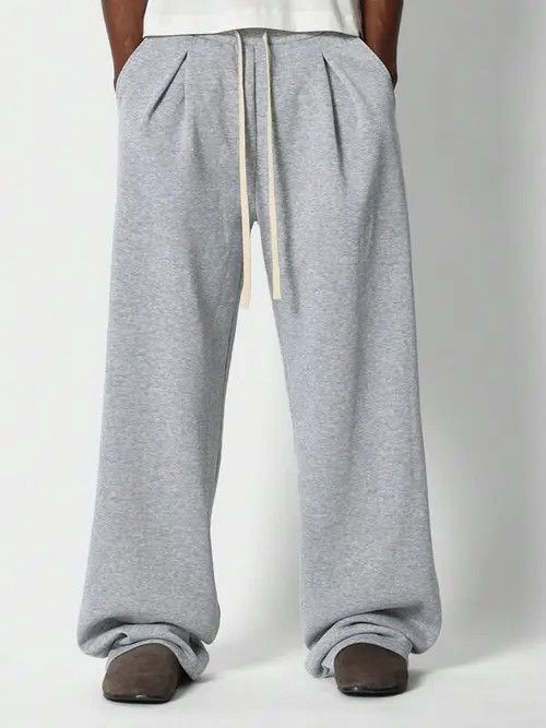 Japanese Brand Grey loose fit sweatpants baggy Wide Leg Size US 30 / EU 46 - 1 Thumbnail