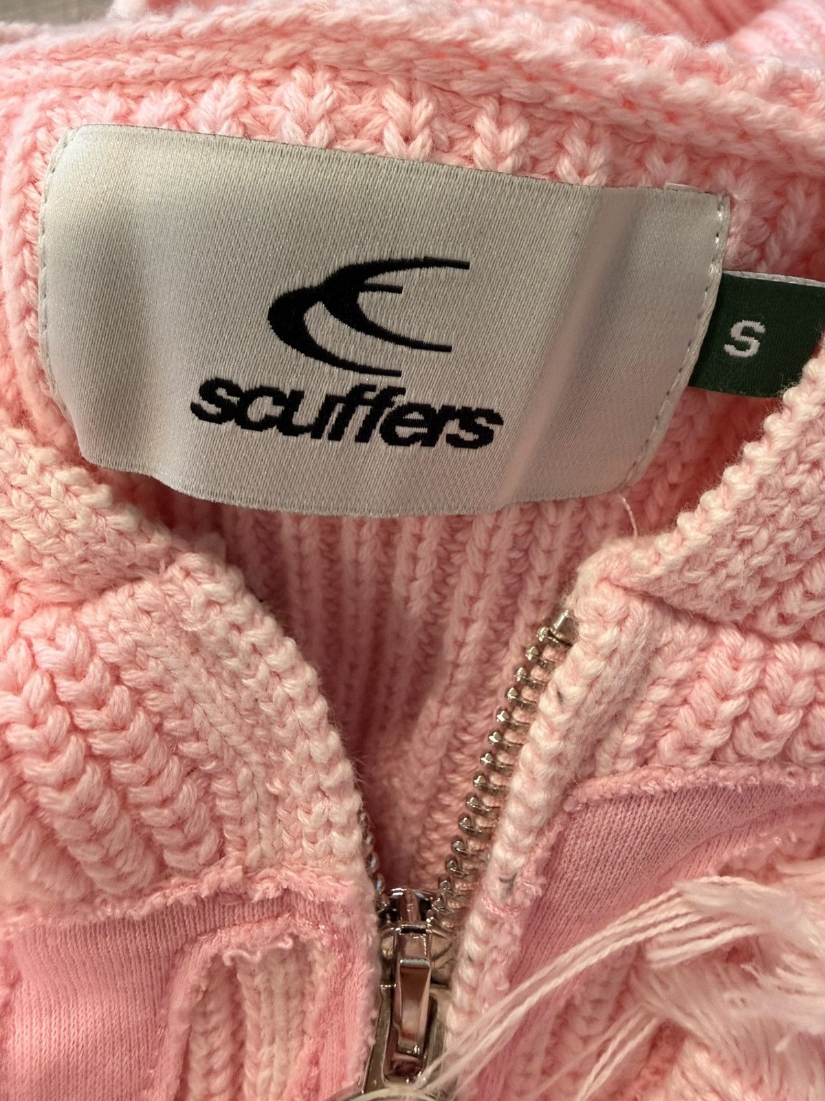 Other Scuffers Light Pink Knit Zipper Hoodie Size US S / EU 44-46 / 1 - 4 Thumbnail
