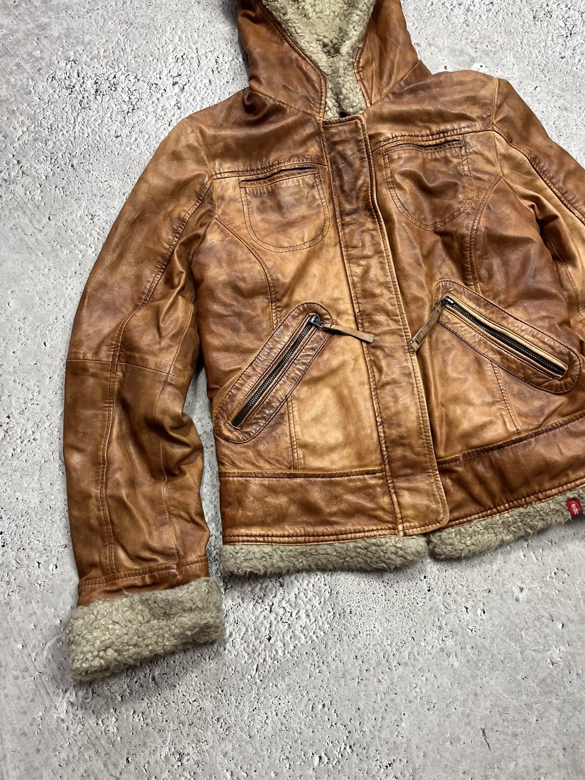 Other Avant Garde Faux Shearling Leather Jacket Womens L Size L / US 10 / IT 46 - 3 Thumbnail