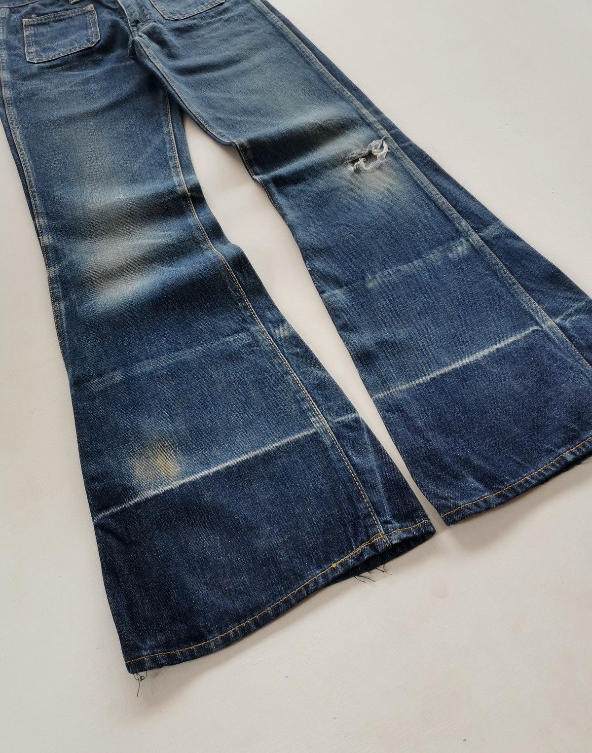 Big John 70s Vintage Big John Flare Denim Jeans Size US 26 / EU 42 - 3 Thumbnail
