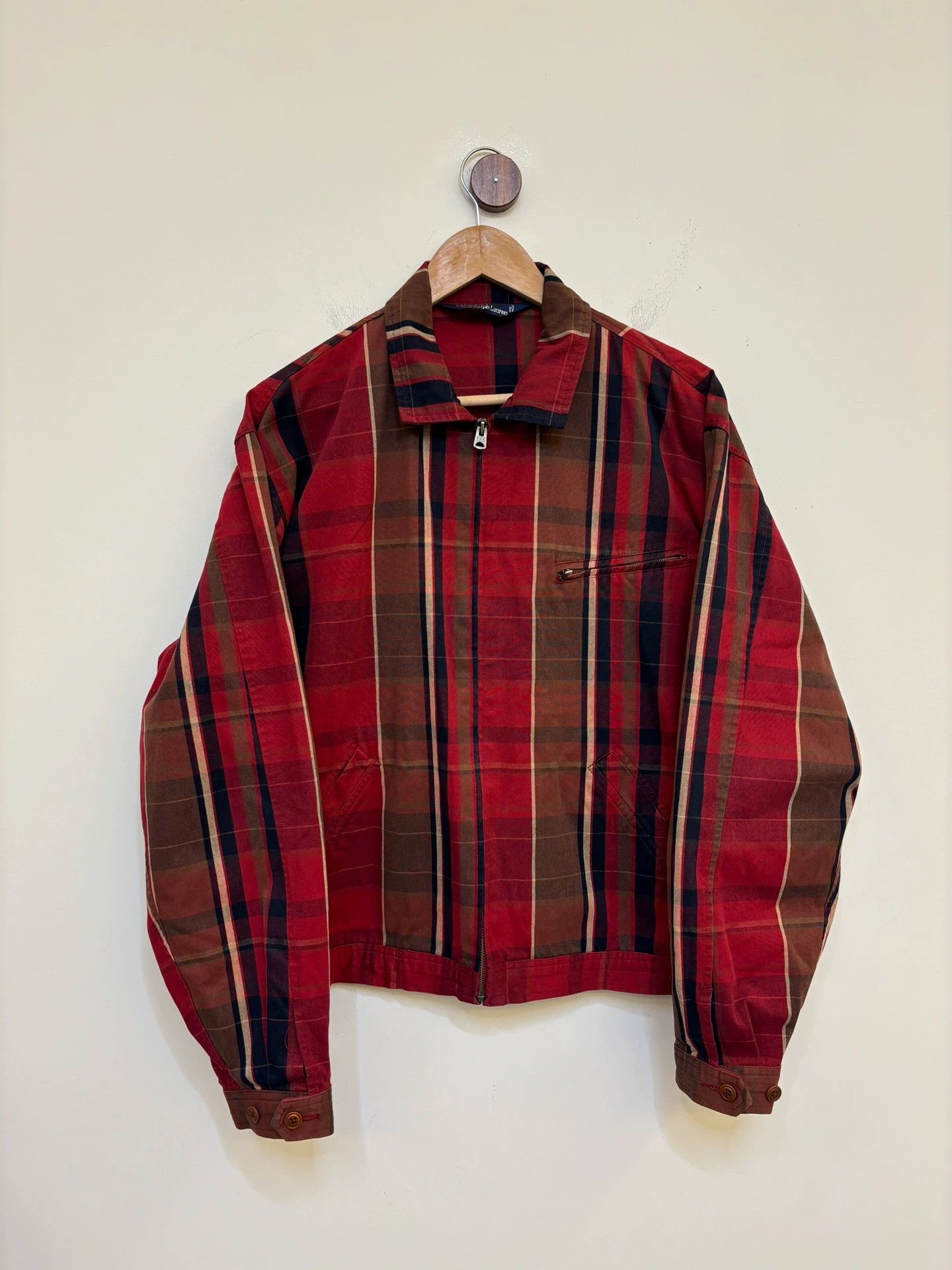 Polo Ralph Lauren Polo Ralph Lauren Vintage Plaid Short Wide Jacket Size US M / EU 48-50 / 2 - 1 Thumbnail